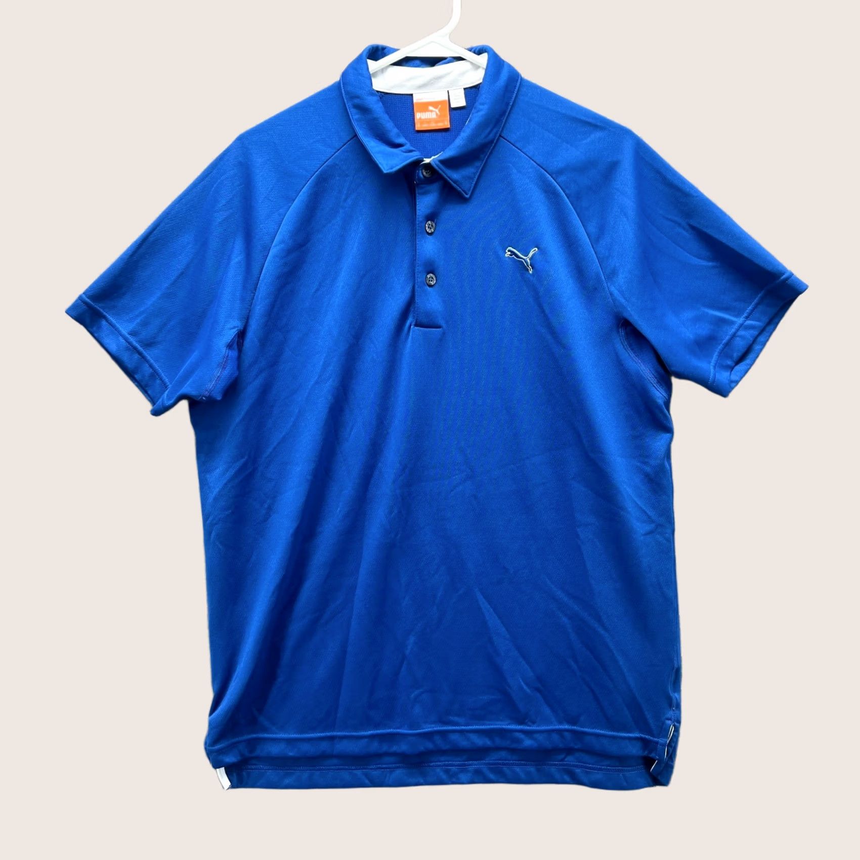 Puma PUMA Polo Shirt Mens Medium Royal Blue Athletic Sport Lifestyle Logo Knit Shirt Polo Size US M / EU 48-50 / 2 - 1 Thumbnail