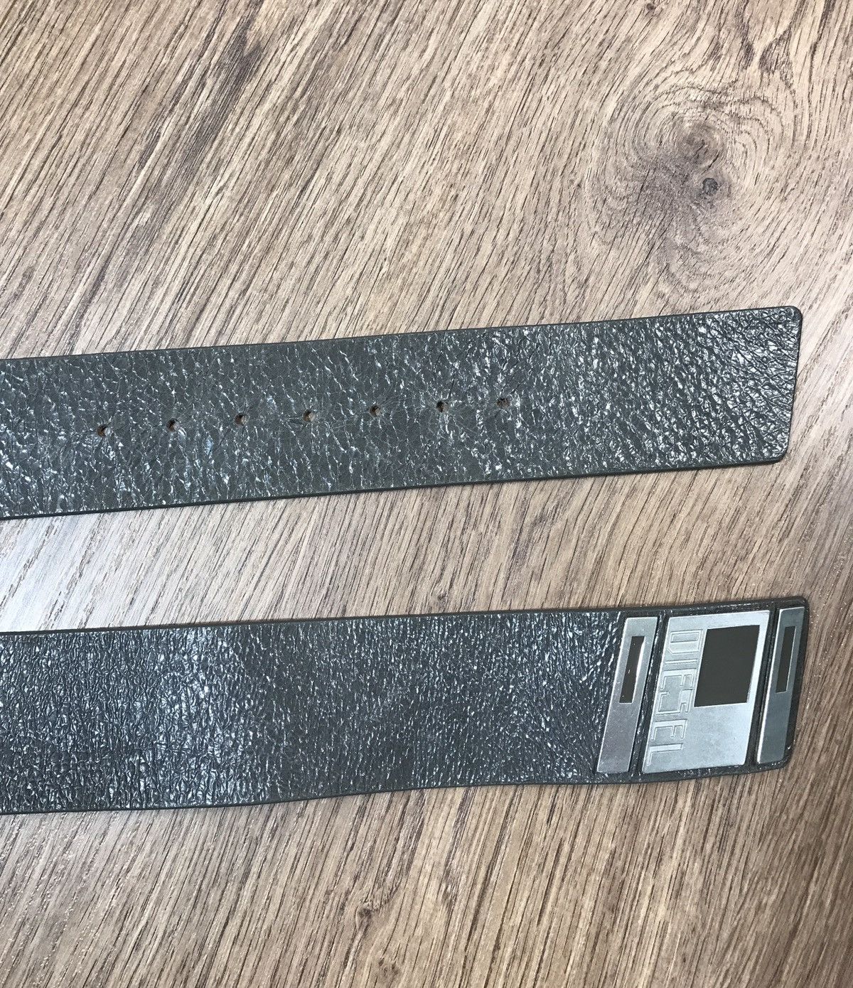 Diesel Vintage Diesel Leather Belt Rare Big Logo Size ONE SIZE - 5 Thumbnail