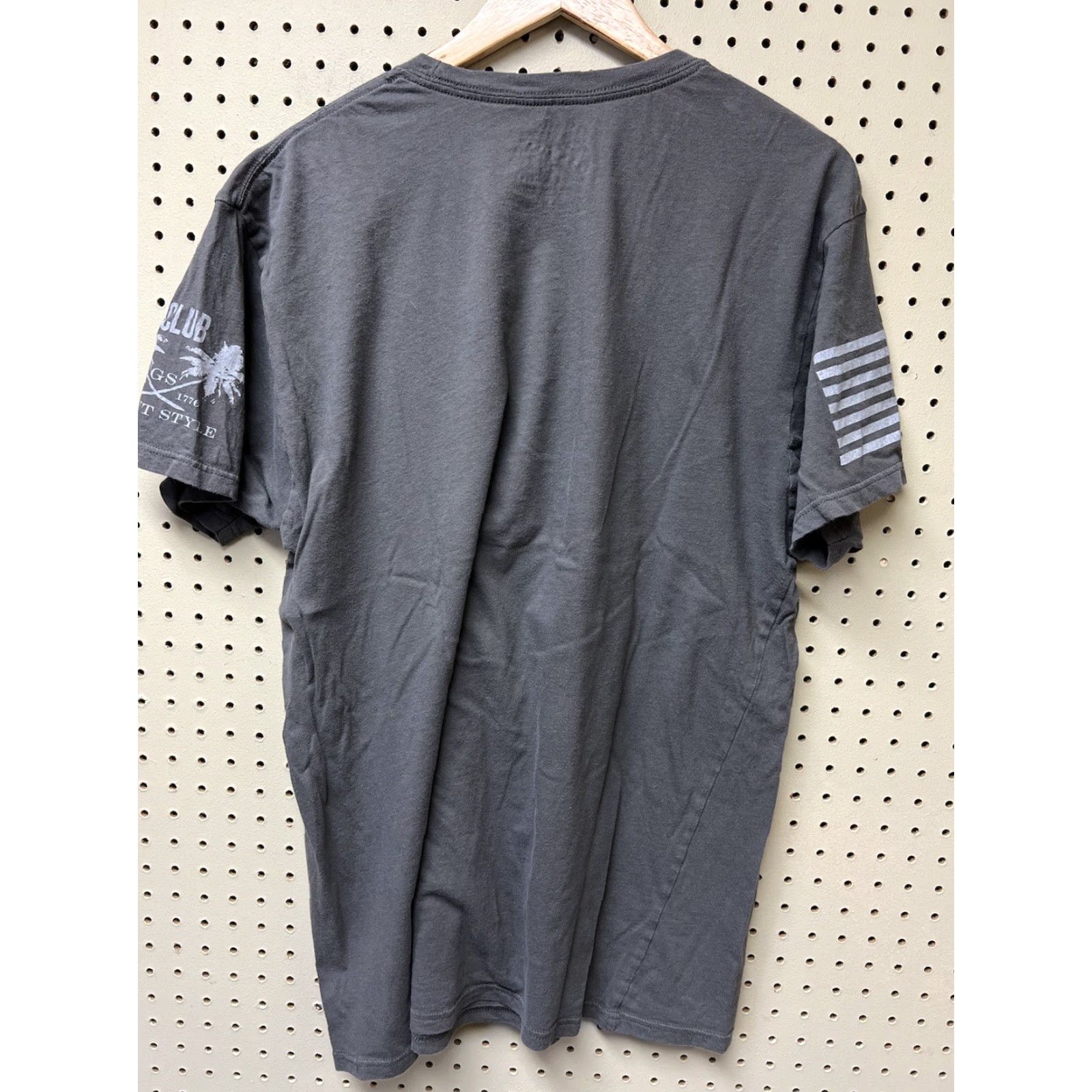 Vintage Grunt Style T-Shirt Short Sleeve Womens XXL Graphic Presidents Tee Gray Cotton Crew Neck Qetship? Size XXL / US 16-18 / IT 52-54 - 2 Thumbnail