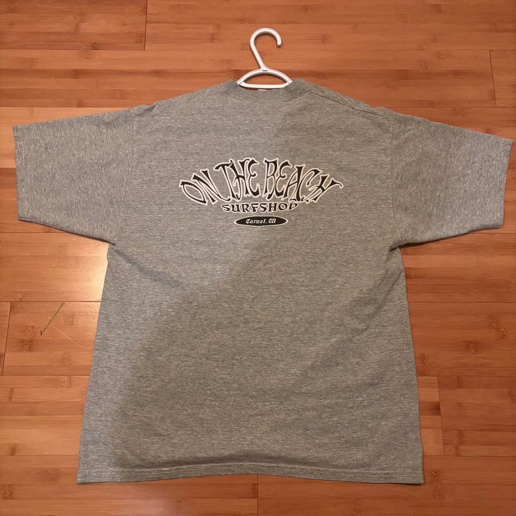 Quiksilver Grey On The Beach Surf Shop T-Shirt Size US L / EU 52-54 / 3 - 2 Thumbnail