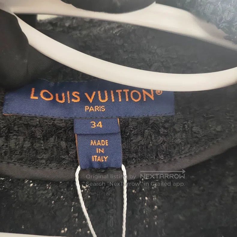 Louis Vuitton Louis Vuitton Black tweed blazer Size XXS / US 00 / IT 34 - 4 Thumbnail