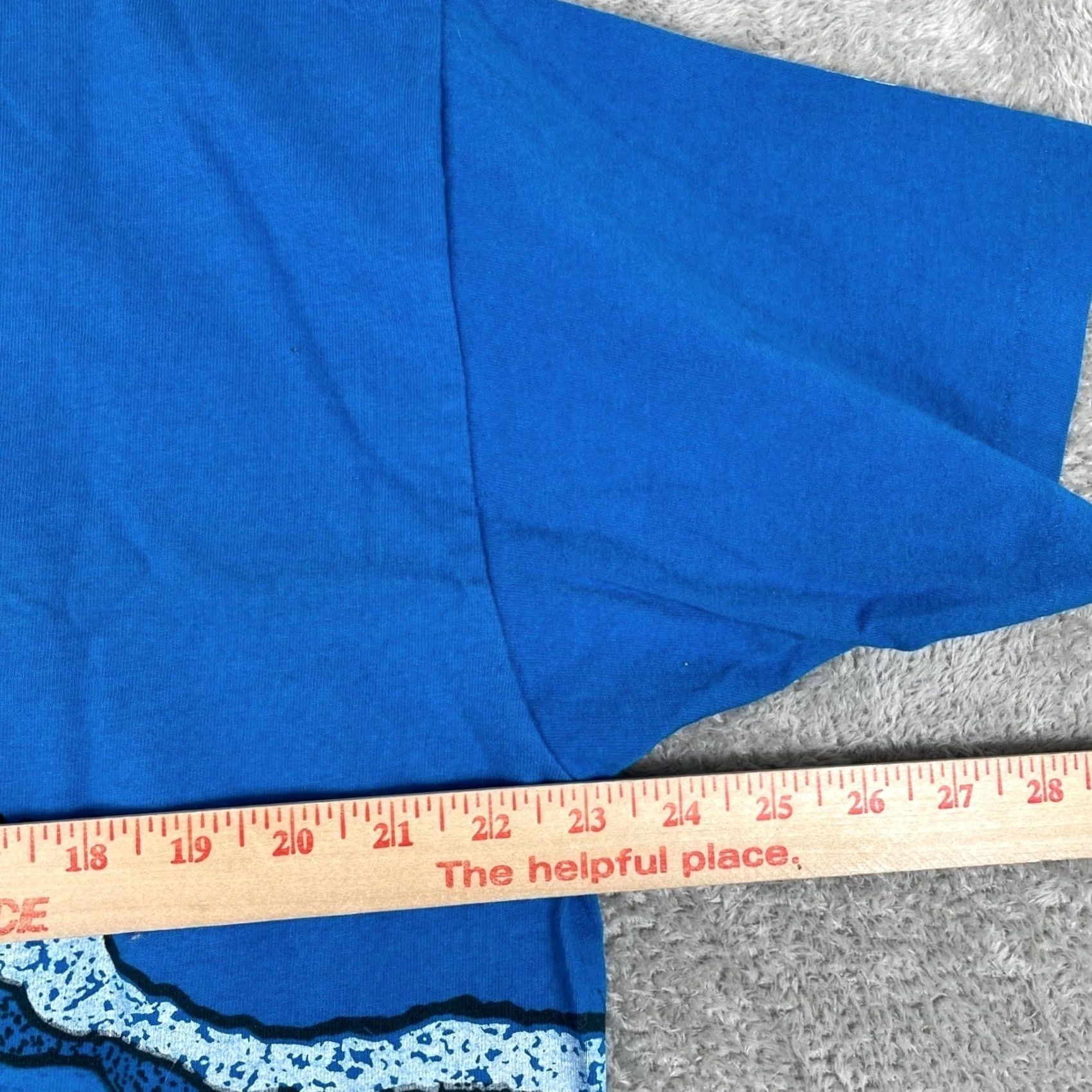 Vintage VINTAGE Mens Large Blue Graphic Skater T Shirt 90s Athletic Supply Gear Size US L / EU 52-54 / 3 - 6 Thumbnail