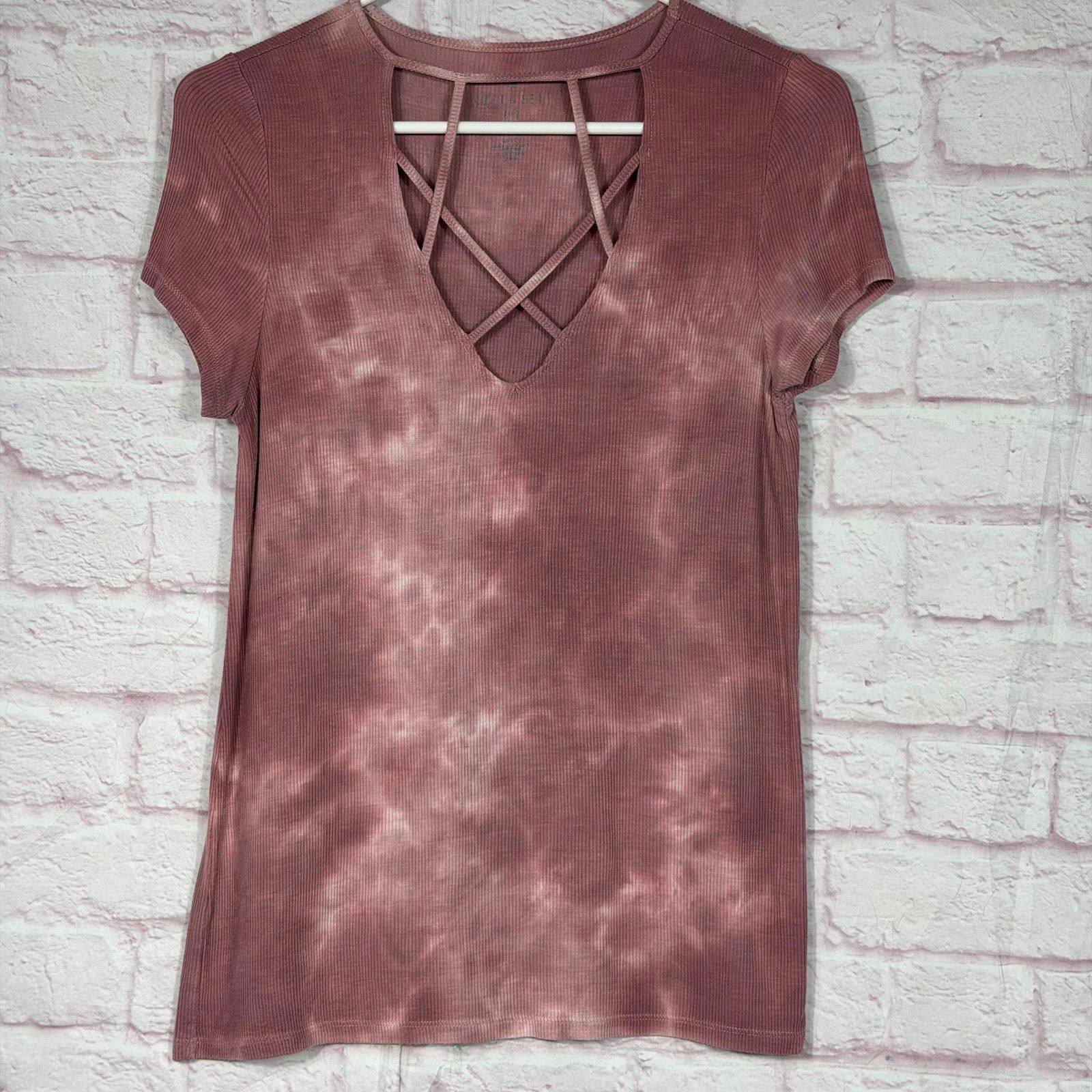 American Eagle Outfitters American Eagle Soft & Sexy Rib Tie-Dye T-Shirt Small Size S / US 4 / IT 40 - 1 Thumbnail