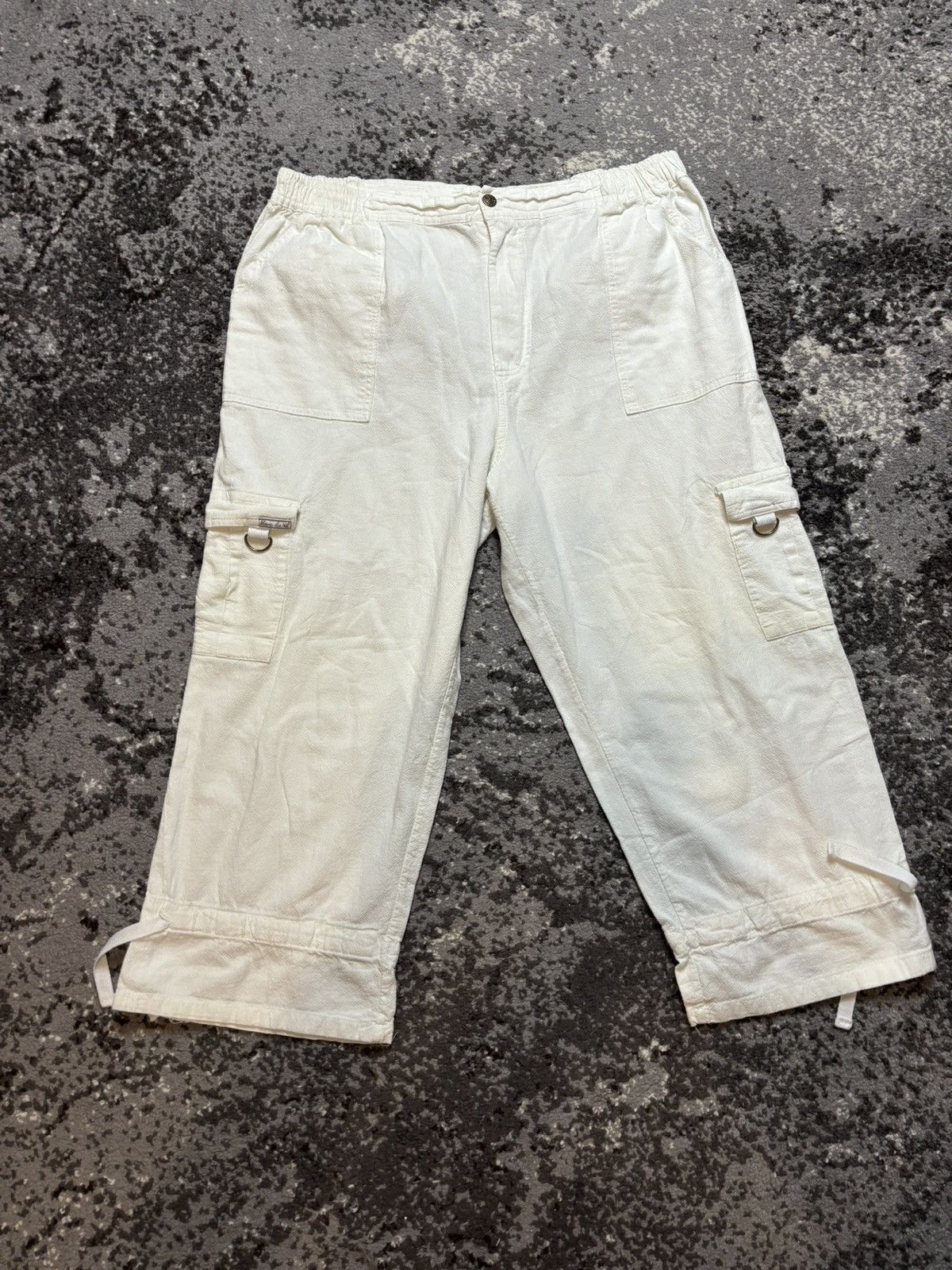 Japanese Brand × Vintage y2k japanese Blanc du Nil low waisted cargo capri Size 32" / US 10 / IT 46 - 1 Thumbnail