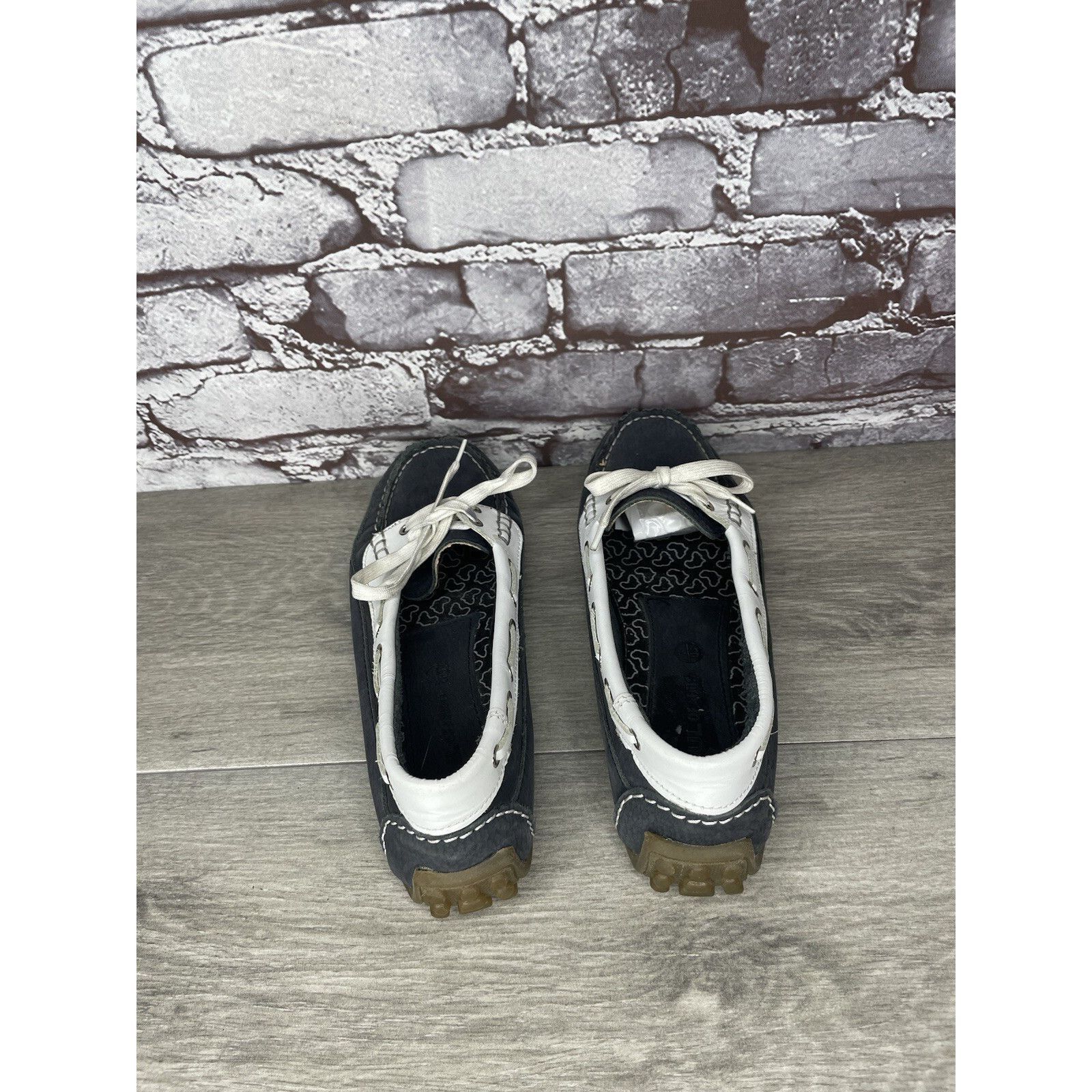 Other SOUL of AFRICA Nerina Juliet White Blue Leather Bow Ballet F Size US 7 / IT 37 - 6 Thumbnail