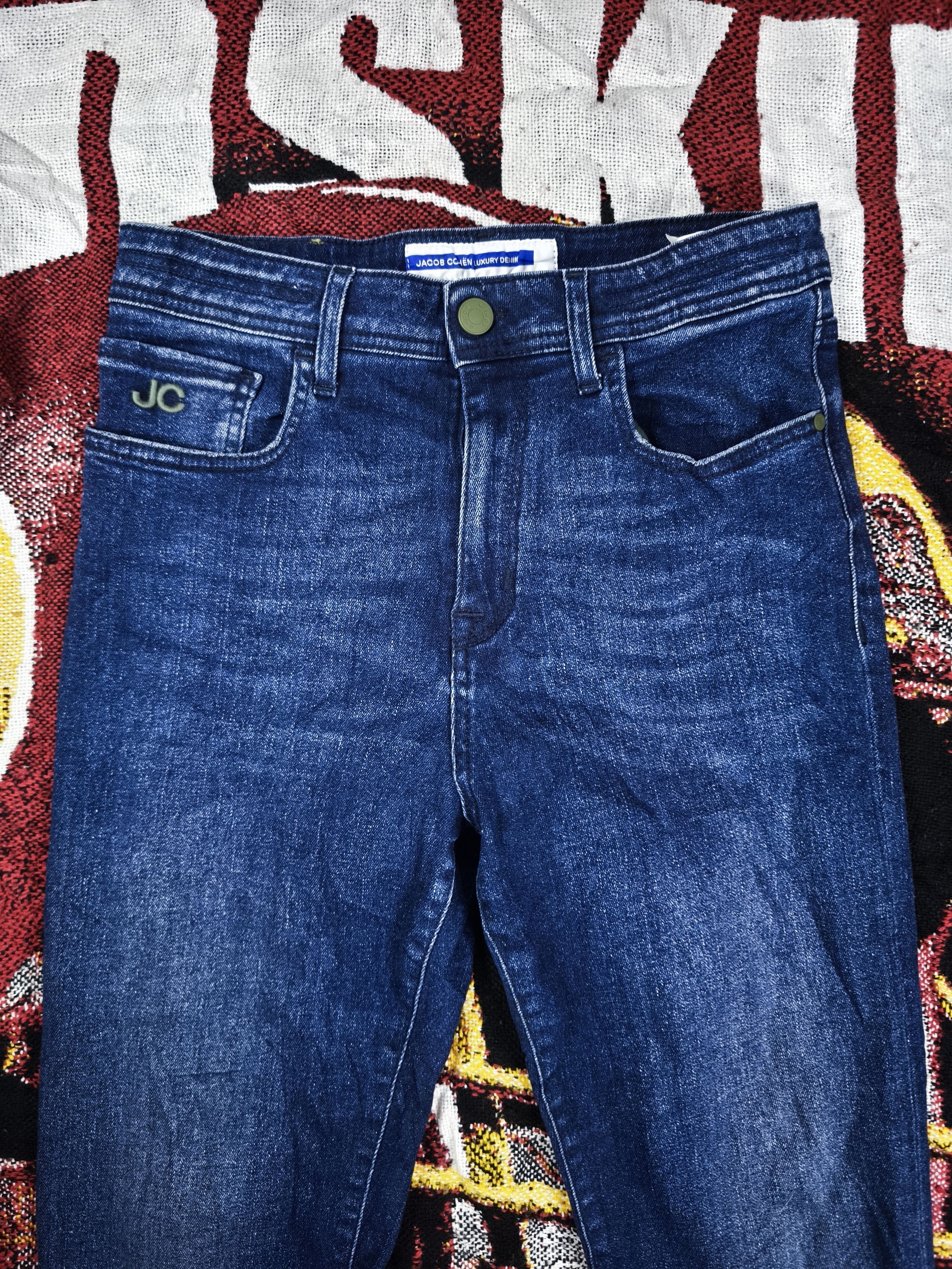 Jacob Cohen Authentic Jacob Cohen Denim Jeans Olive Badge Size US 31 - 5 Thumbnail
