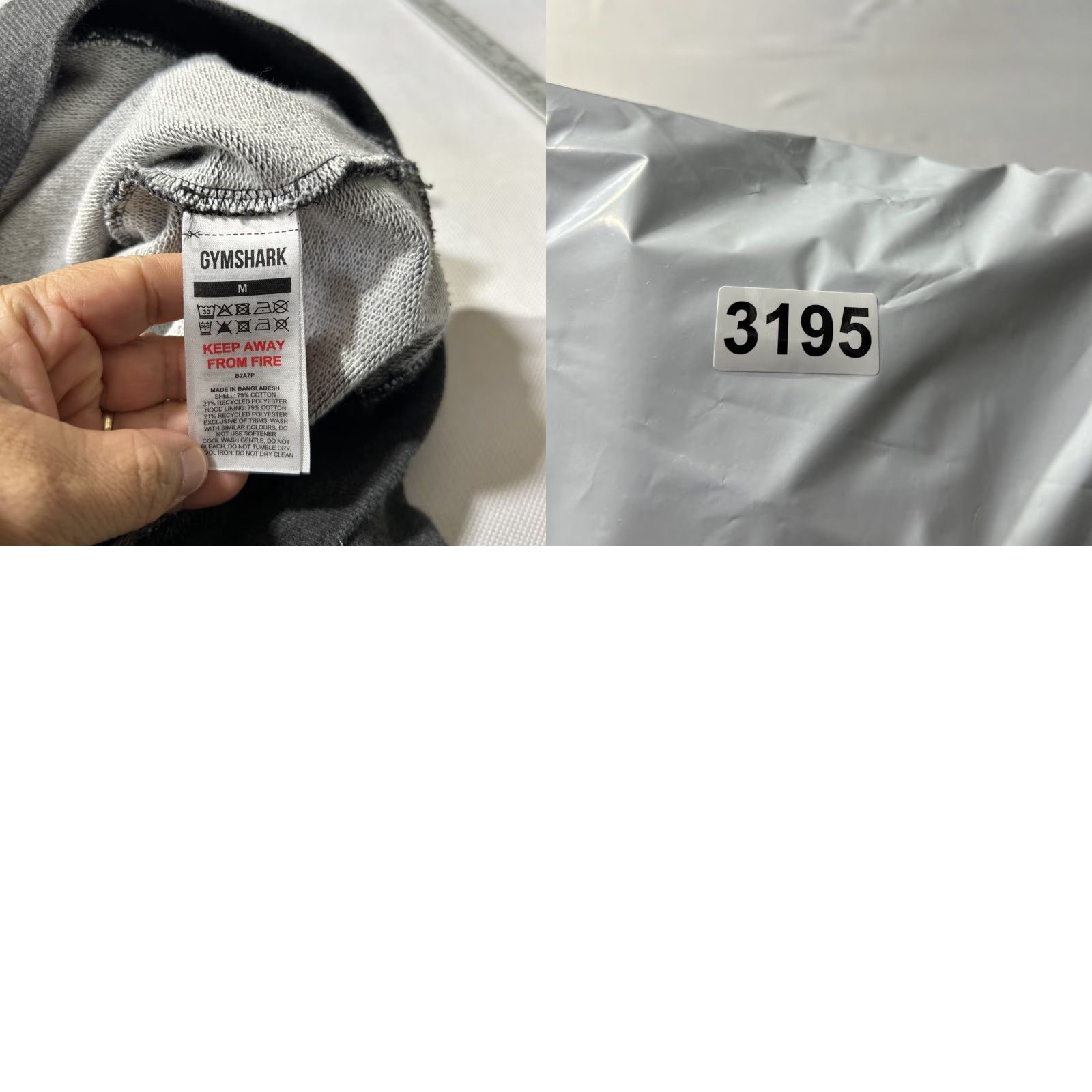 Gymshark Gymshark Hoodie Men Medium Gray Pullover Baggie Crew Neck Long Sleeve Size US M / EU 48-50 / 2 - 8 Thumbnail