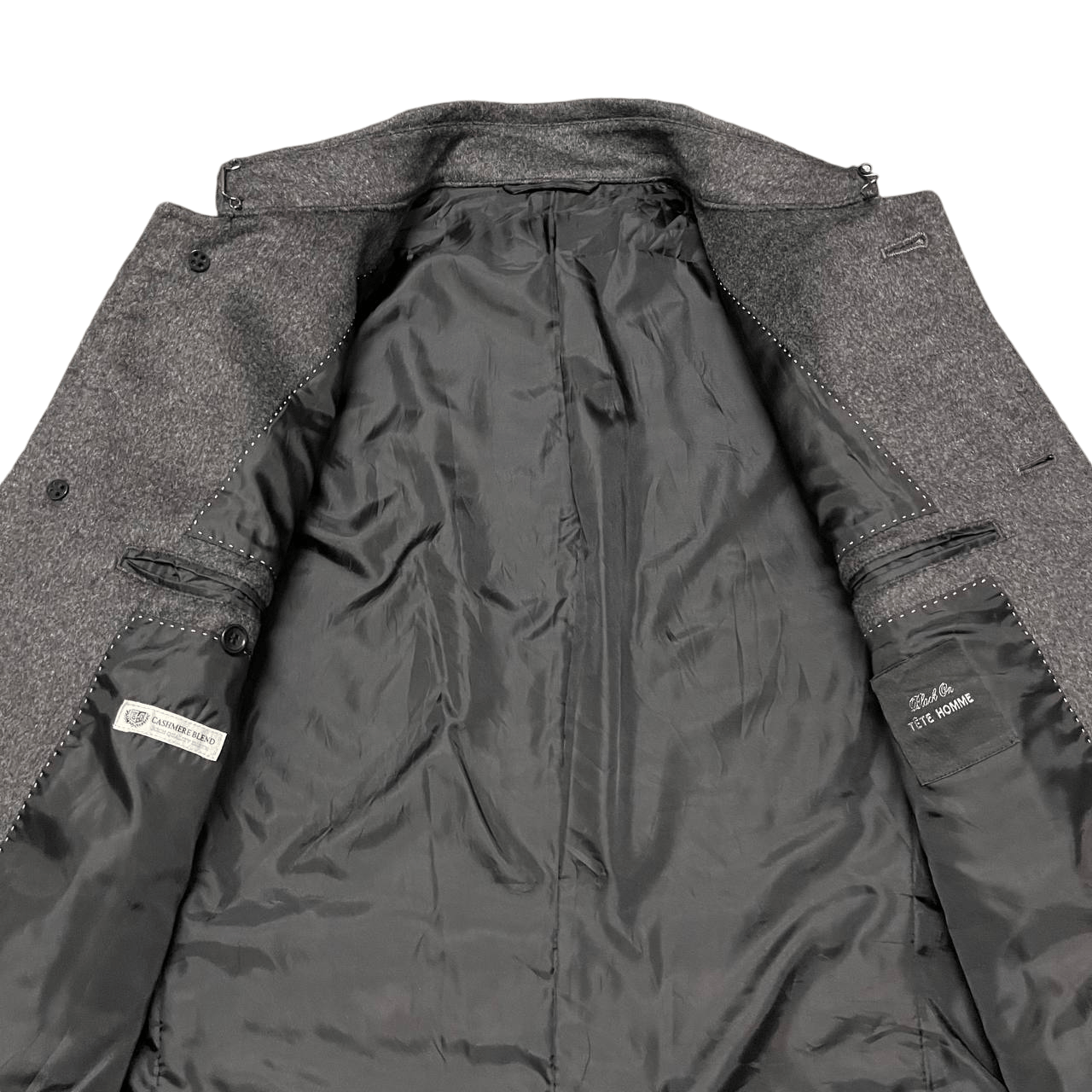 Tete Homme Tete Homme Issey Miyake Cashmere Blend Coat Size US L / EU 52-54 / 3 - 7 Thumbnail
