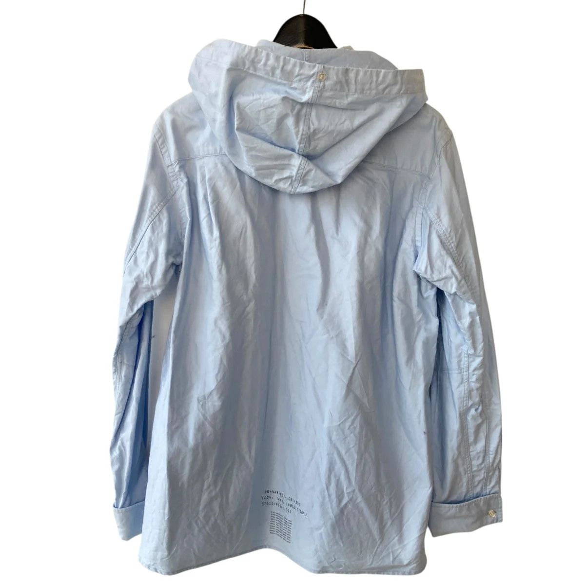 U Logo Hooded Shirt Jacket