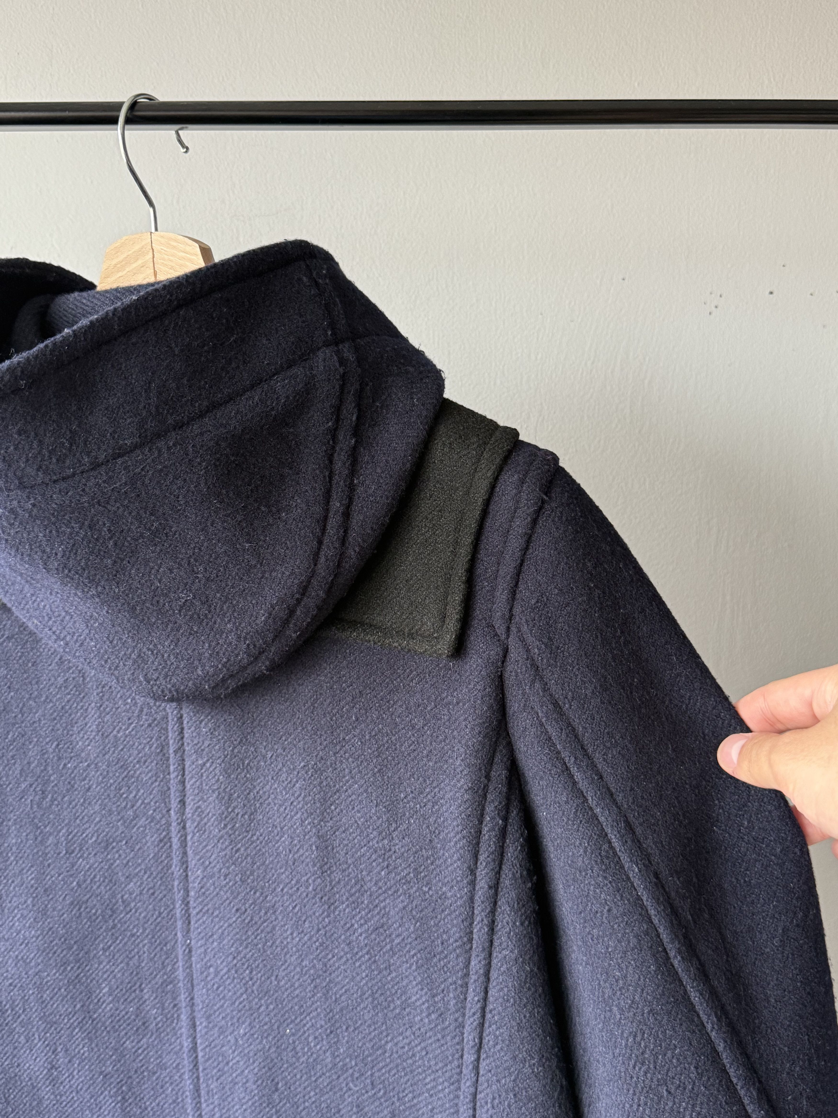 JW Anderson × Uniqlo 2017 J.W. Anderson x Uniqlo Blue Wool Hooded Duffle Coat Size M / US 6-8 / IT 42-44 - 10 Thumbnail