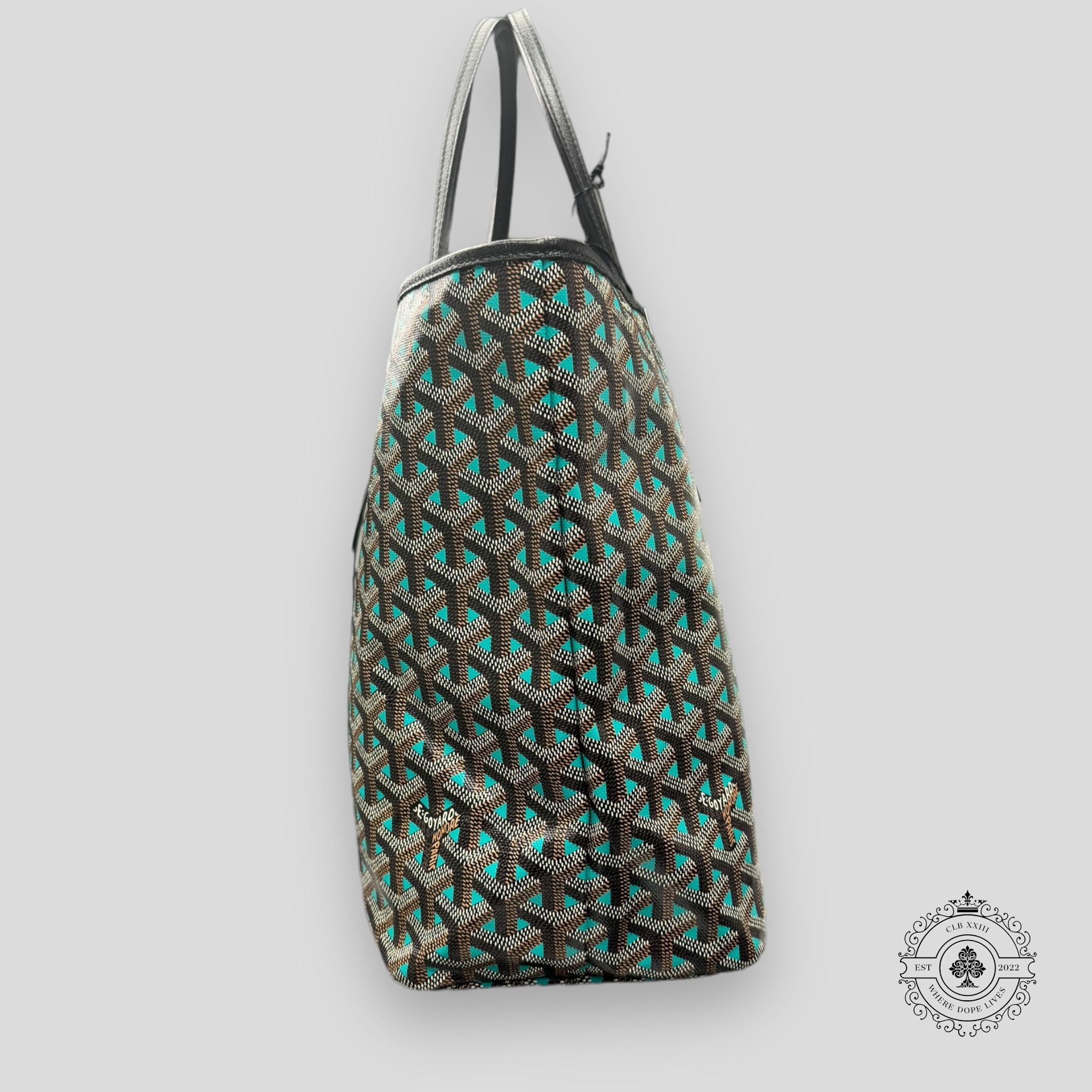 Goyard Goyard Goyardine Canvas St. Louis Claire PM Tote in Opaline/Black Size ONE SIZE - 3 Thumbnail
