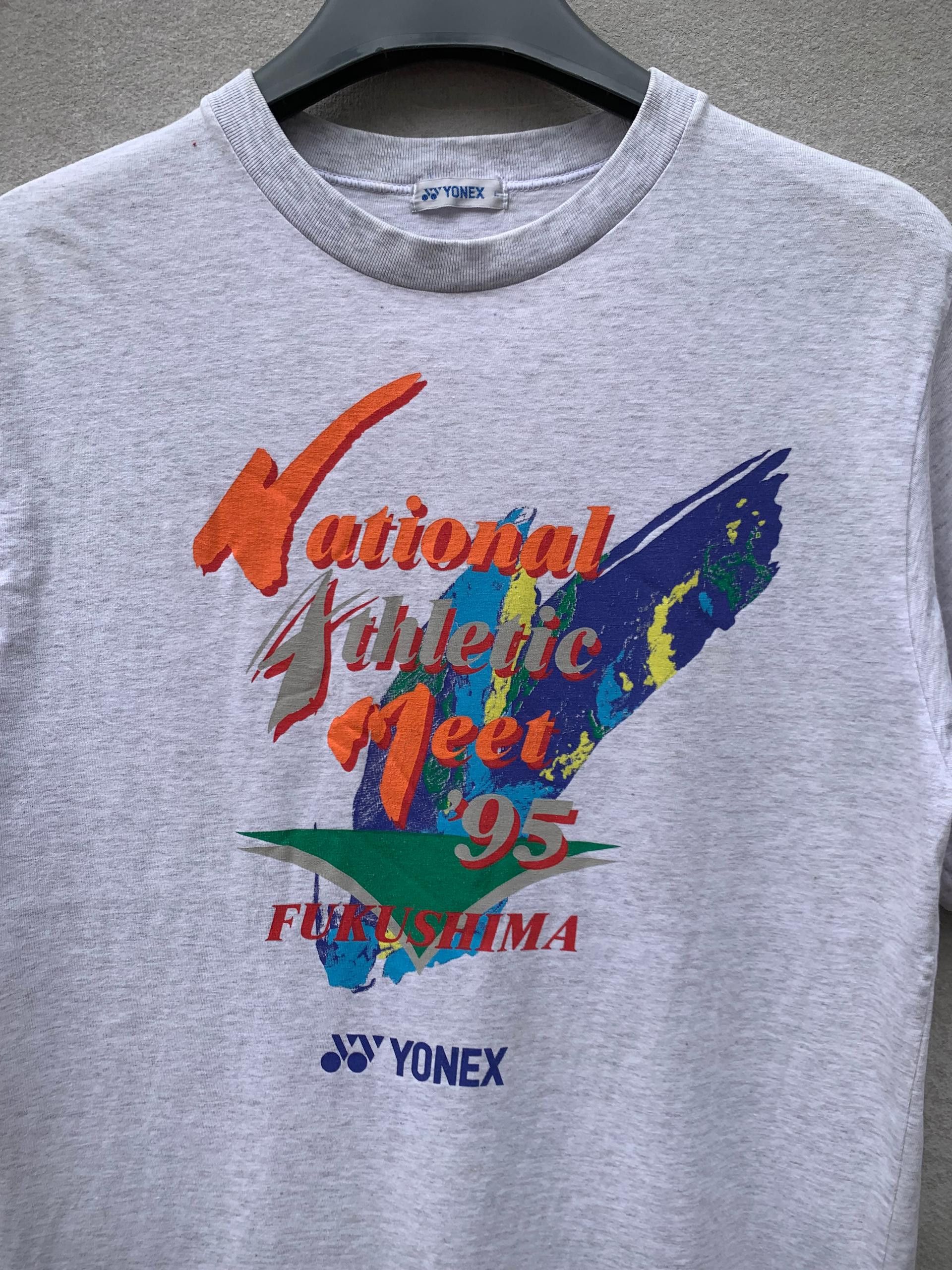 Japanese Brand × Vintage Vintage 90s Yonex National Athlentic Meet Shirt Size US L / EU 52-54 / 3 - 4 Thumbnail