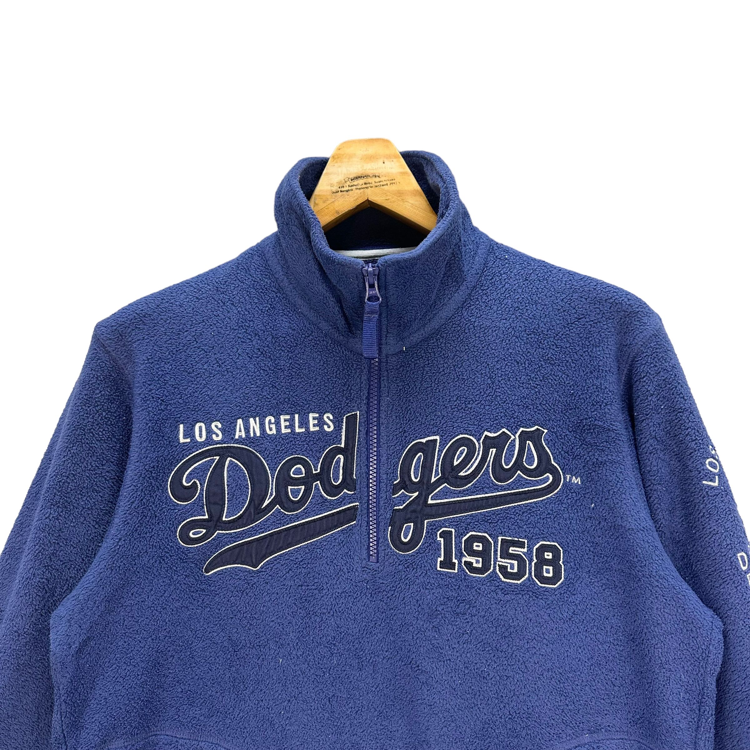 MLB LA DODGERS BIG LOGO HALF ZIP FLEECE #7807-177 Size US L / EU 52-54 / 3 - 2 Thumbnail