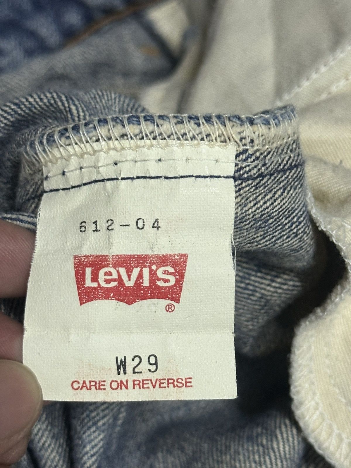 Levi's Levis 612 Vintage Orange TabDistressed Baggy & BlueWash Size US 30 / EU 46 - 11 Thumbnail