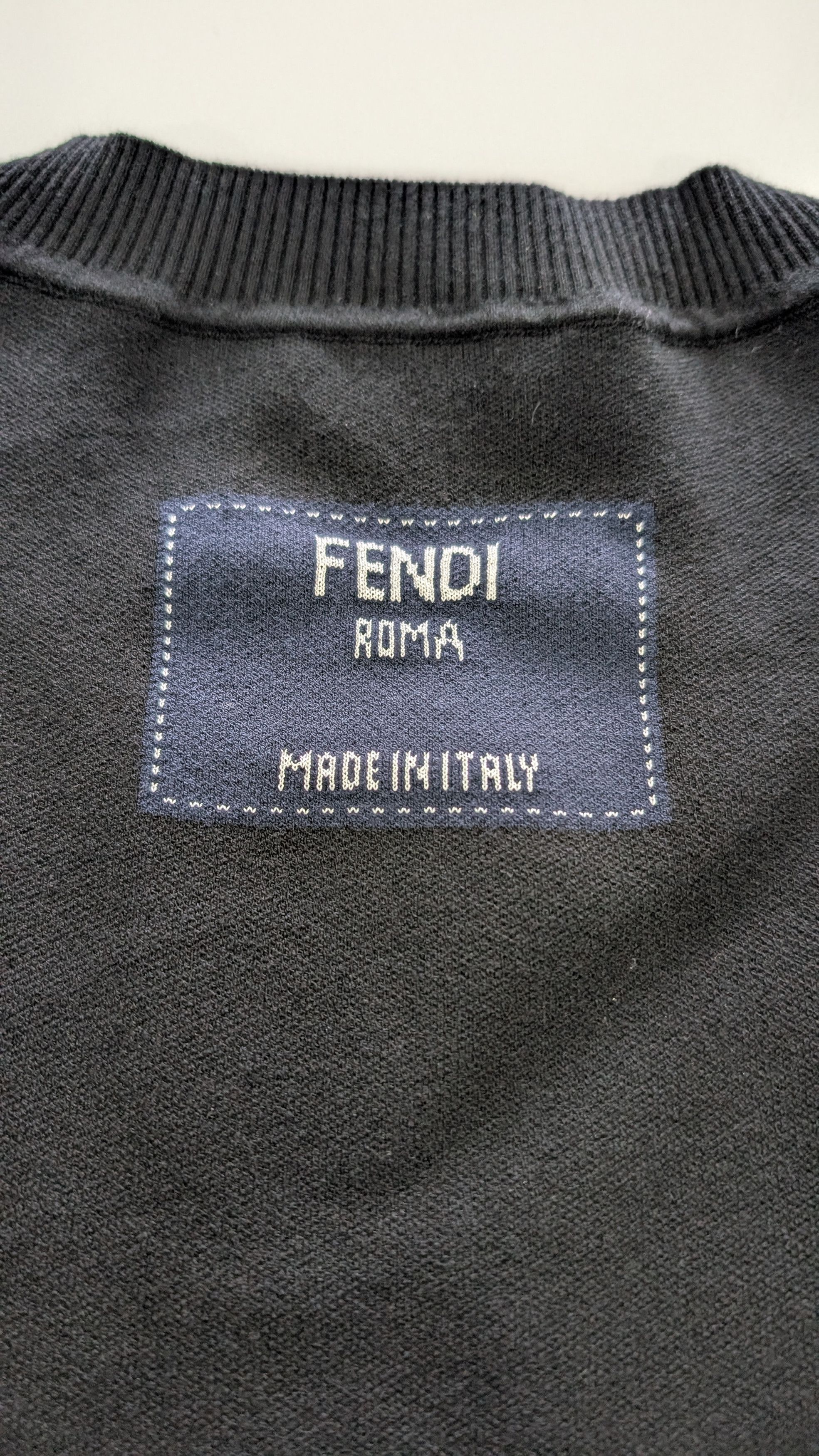 Fendi Fendi Roma Label Patch Sweater Black IT 48 Size US M / EU 48-50 / 2 - 6 Thumbnail
