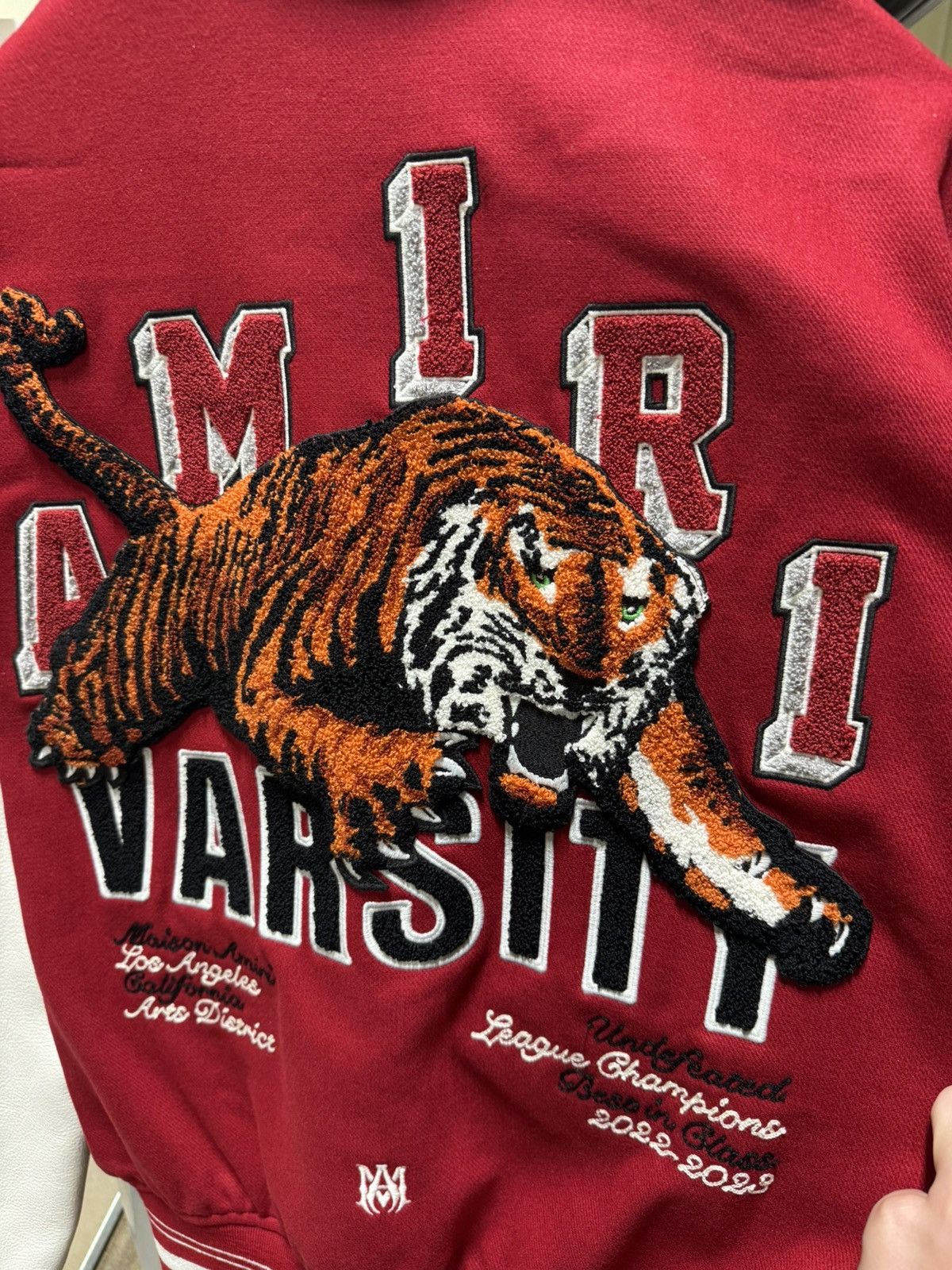 Amiri Amiri Tiger Leather Varsity Jacket NEW 3200$ Size US XL / EU 56 / 4 - 8 Thumbnail
