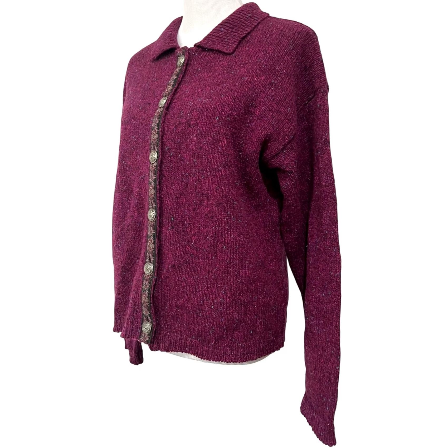 Vintage VINTAGE Alps Cardigan Shirt Womens XL Pink Wool Knit USA Size XL / US 12-14 / IT 48-50 - 3 Thumbnail