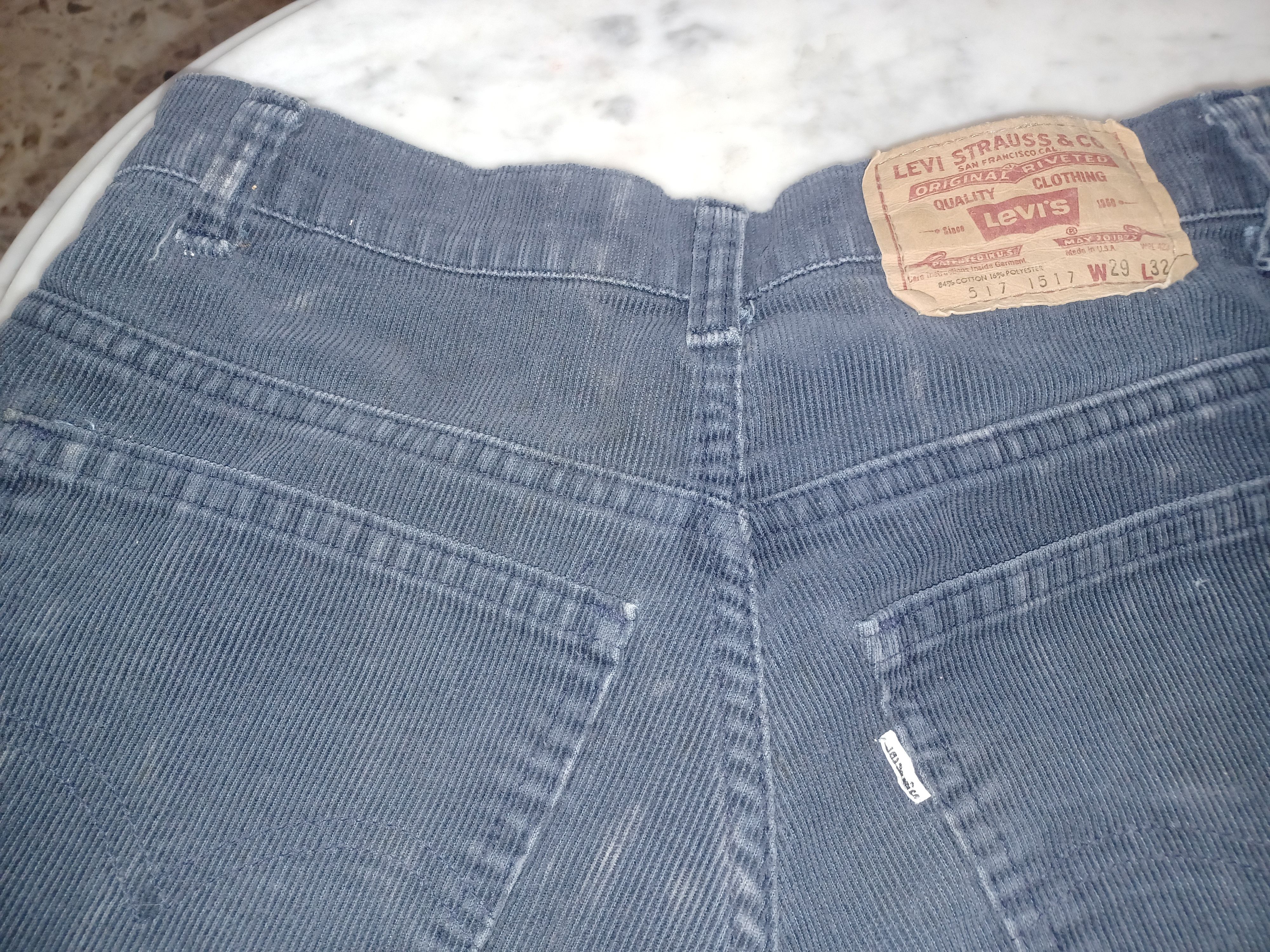 Levi's Vintage Levi's 517 Women's Corduroy Jeans 29 x 32 Navy Size 29" - 5 Thumbnail