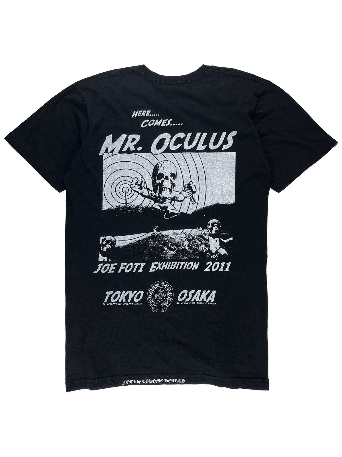 Chrome Hearts 2011 Chrome Hearts Joe Foti Oculus Skull Tshirt 