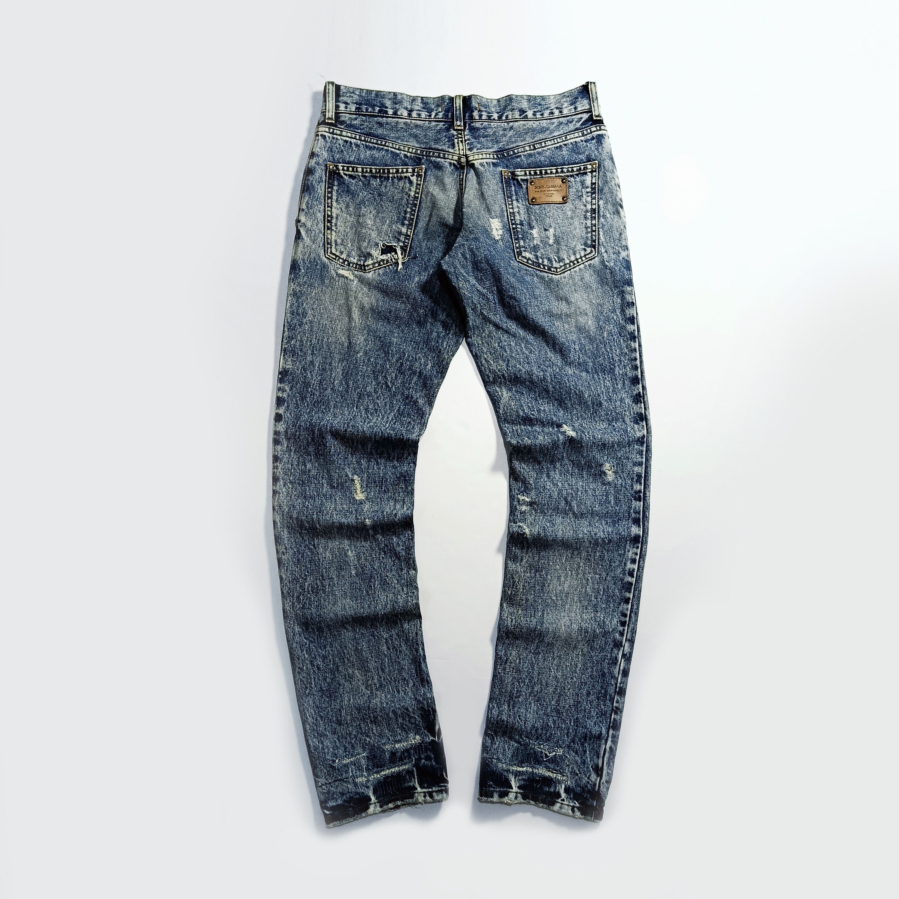 Dolce & Gabbana Dolce & Gabbana Distressed Denim Jeans Size US 30 / EU 46 - 2 Thumbnail