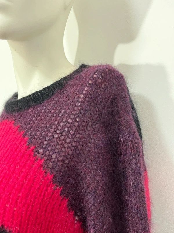 Diesel Diesel Mohair Pink Colorful Sweater Size L / US 10 / IT 46 - 7 Thumbnail