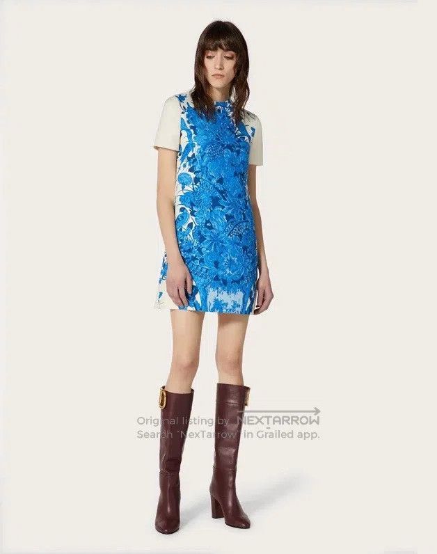 Valentino Valentino Blue and white porcelain print dress Size S / US 4 / IT 40 - 2 Thumbnail