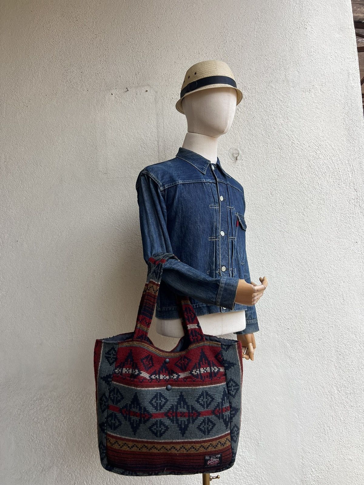 Johnson Woolen Mills Vintage Johnson Woollen Miils Indian Native Wool Tote Bag Size ONE SIZE - 22 Thumbnail
