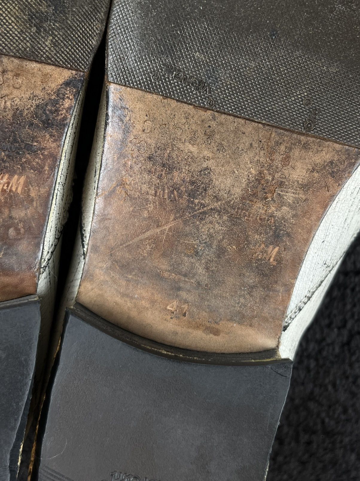 Maison Margiela FW12 Maison Margiela H&M Painted Leather Loafers Size US 8 / EU 41 - 8 Thumbnail