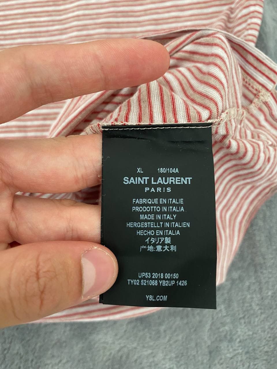 Vintage × Yves Saint Laurent VINTAGE SAINT LAUREN T-SHIRT TEE Size US XL / EU 56 / 4 - 10 Thumbnail