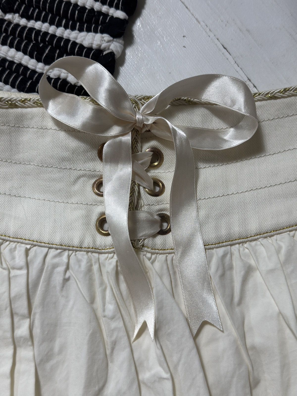 Other VINTAGE GEISHA BALLOON STYLE MINI SKIRT Size 27" / US 4 / IT 40 - 3 Thumbnail