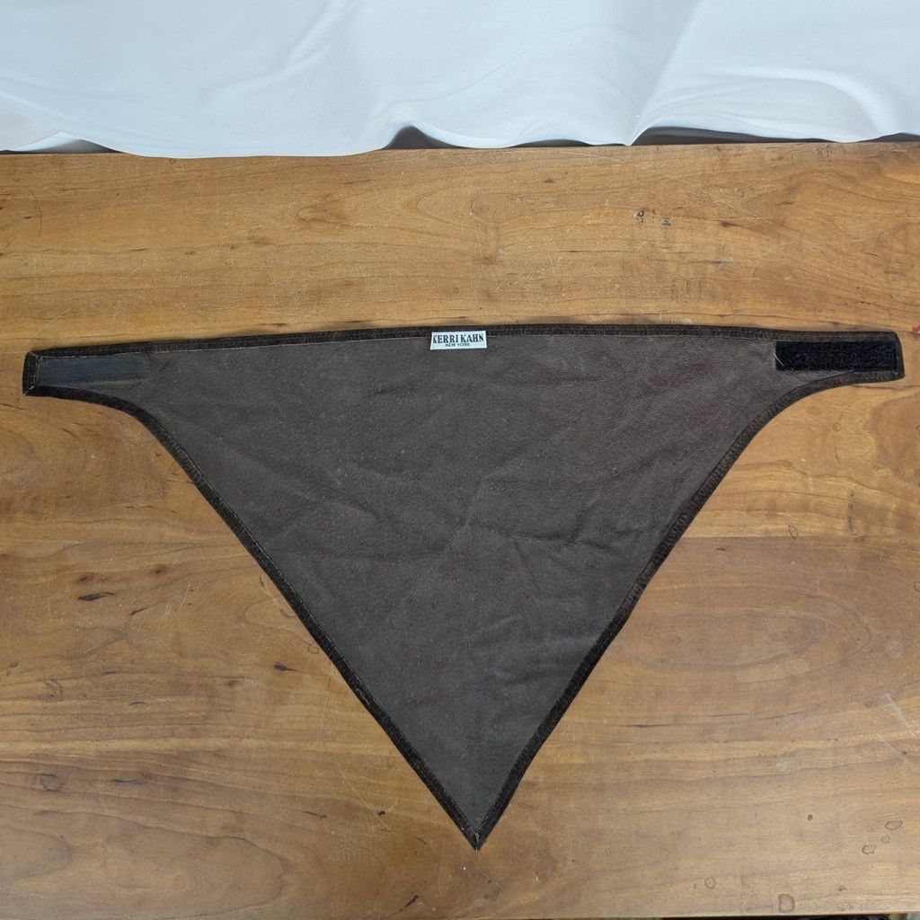 Vintage Vintage Kerri Kahn Brown Leather Face Mask-Neckerchief Size ONE SIZE - 3 Thumbnail