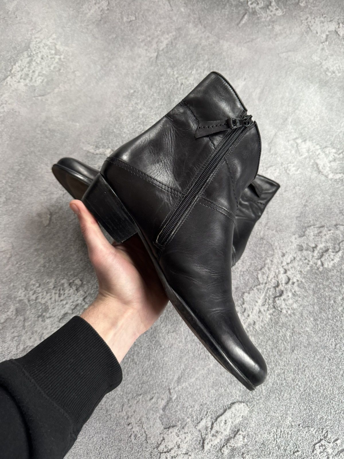 A.S.98 × Leather AS98 Airstep A.S.98 black leather zip shoes boots Cossacks Size US 9 / IT 39 - 7 Thumbnail