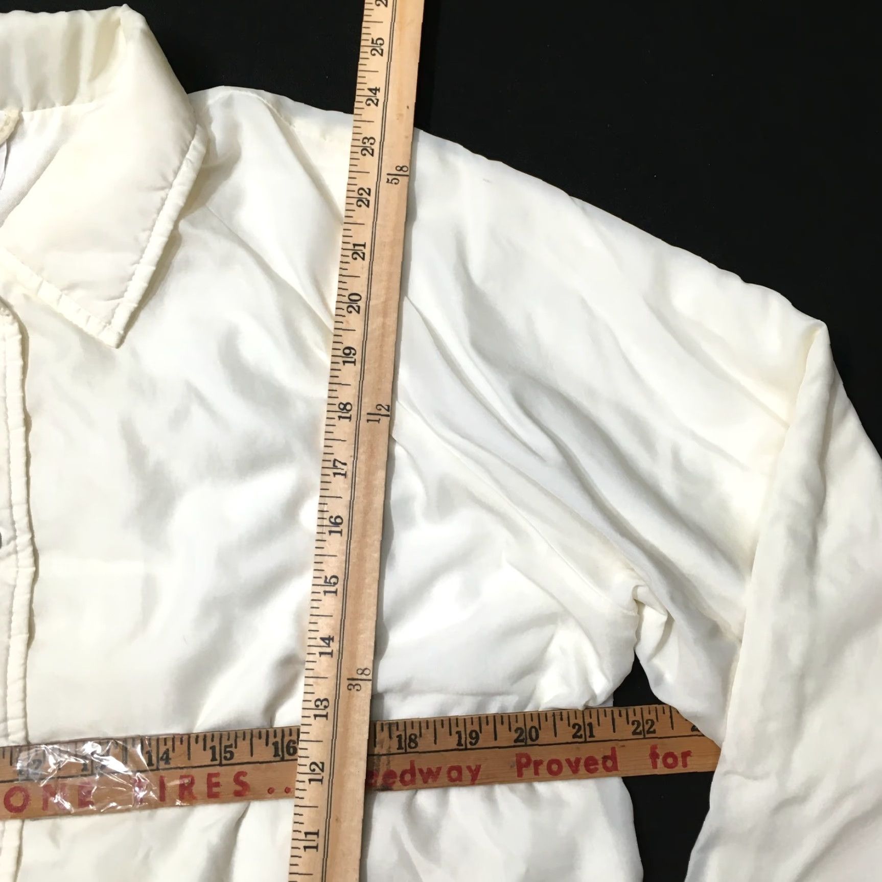 Sears VINTAGE Sears White Fleece Lined Coach Jacket XL 80s Windbreaker Logo Distressed 80s Mens Size US XL / EU 56 / 4 - 3 Thumbnail