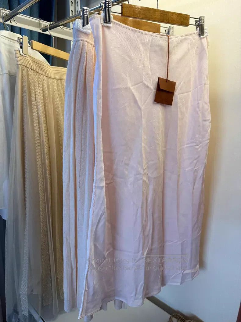 Loro Piana Loro Piana size XL Cherry Blossom Pink Cashmere Pleated Ski Size 22" - 7 Thumbnail