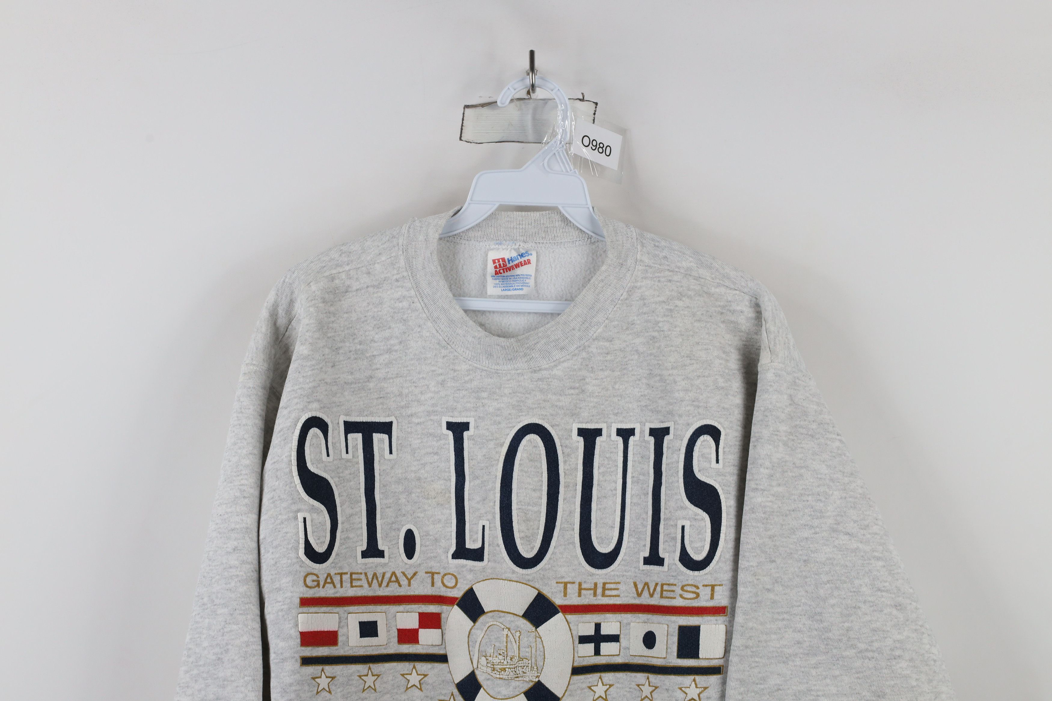 Vintage Vintage 90s Streetwear Louis Gateway to the West Sweatshirt Size L / US 10 / IT 46 - 2 Thumbnail