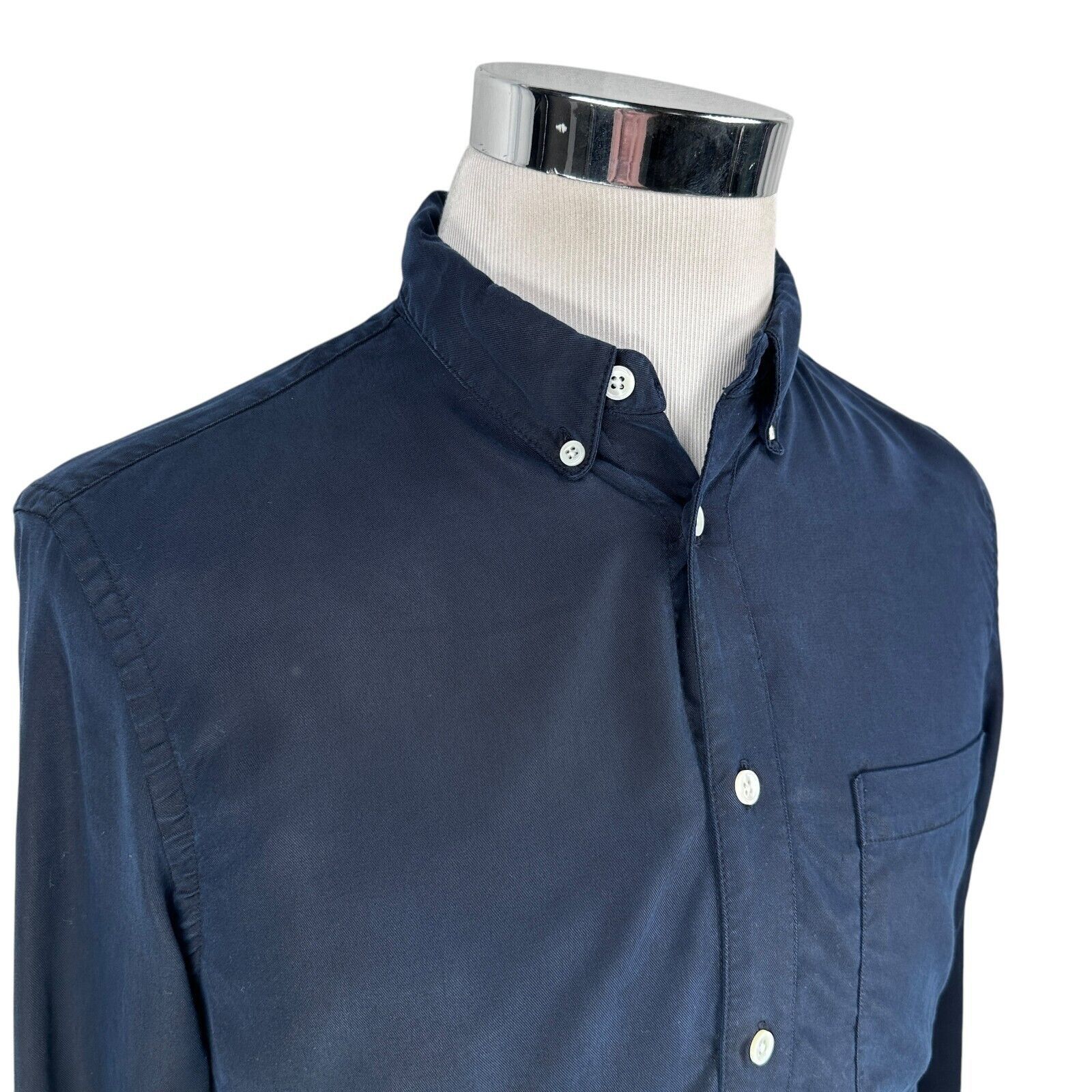 NN07 NN07 Falk 5759 Shirt Men’s Small Navy Blue Slim Button Down Size US S / EU 44-46 / 1 - 2 Thumbnail