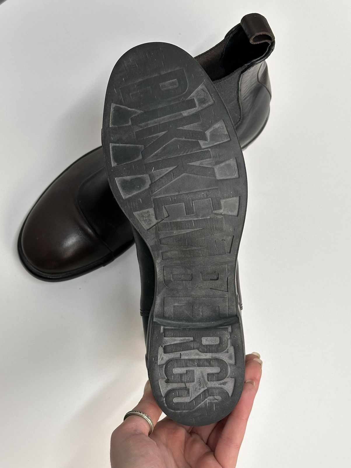 Dirk Bikkembergs Bikkembergs Brown Leather Chelsea Boots Minimal Italy Size US 6 / IT 36 - 11 Thumbnail