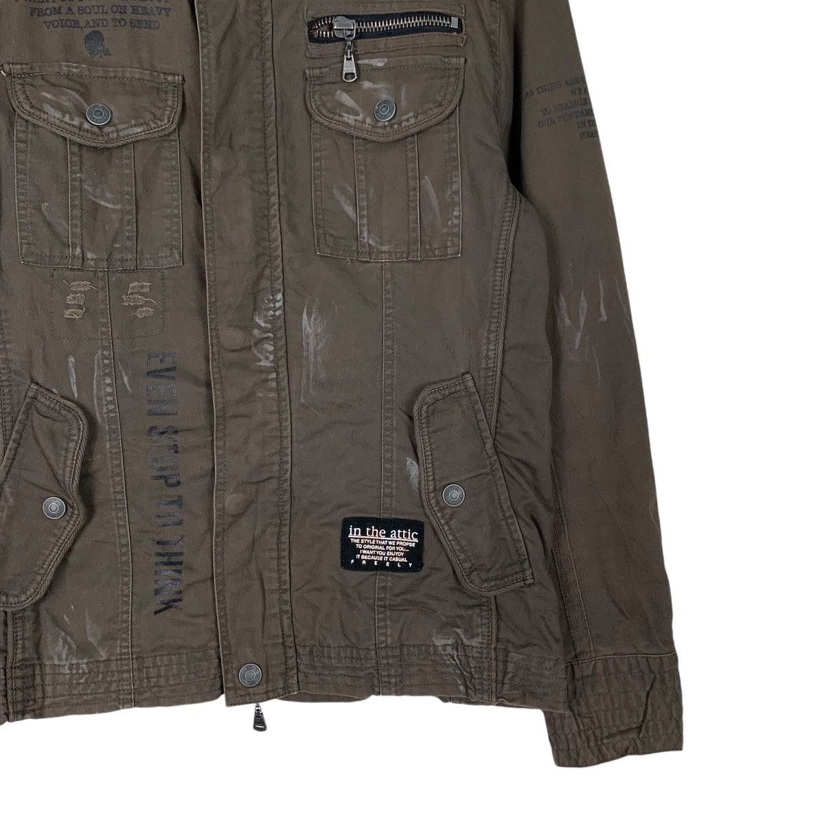 In The Attic IN THE ATTIC Trashed Four Pocket Jacket #1287-C58 Size US M / EU 48-50 / 2 - 4 Thumbnail