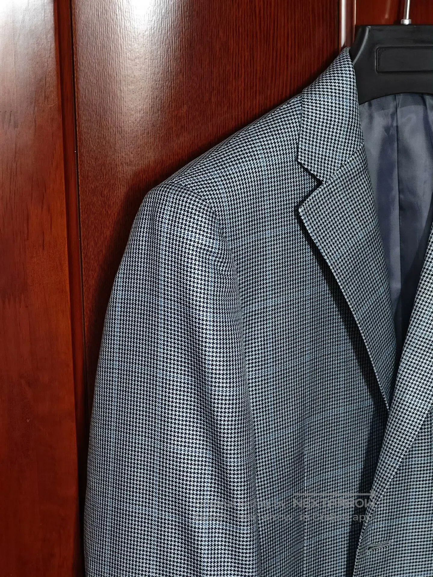Japanese Brand Italian Blue Check Wool Silk Blazer. Size US M / EU 48-50 / 2 - 3 Thumbnail
