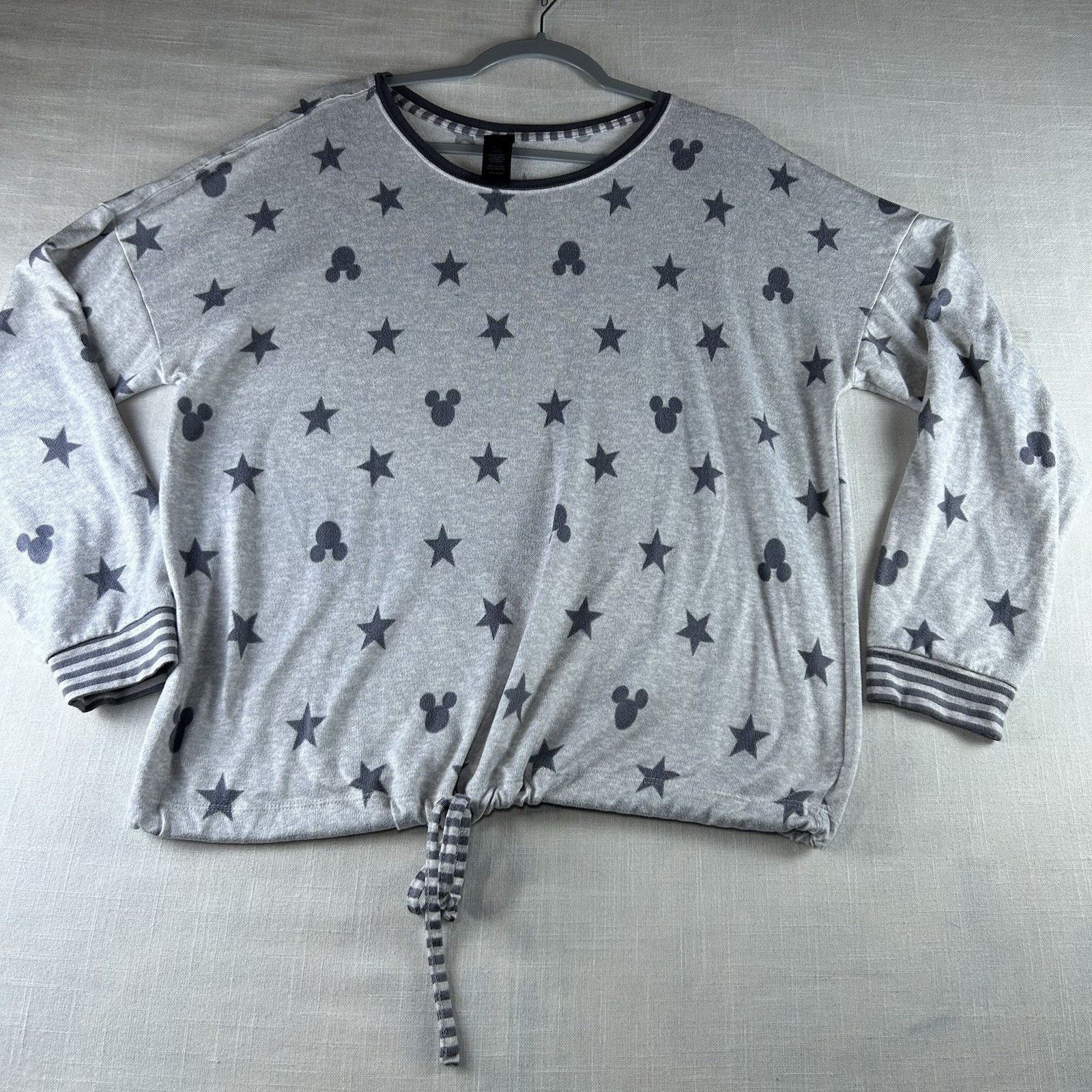 Disney Disney Long Sleeve Fleece Pajama Set Large Gray Cozy Warm Size ONE SIZE - 2 Thumbnail