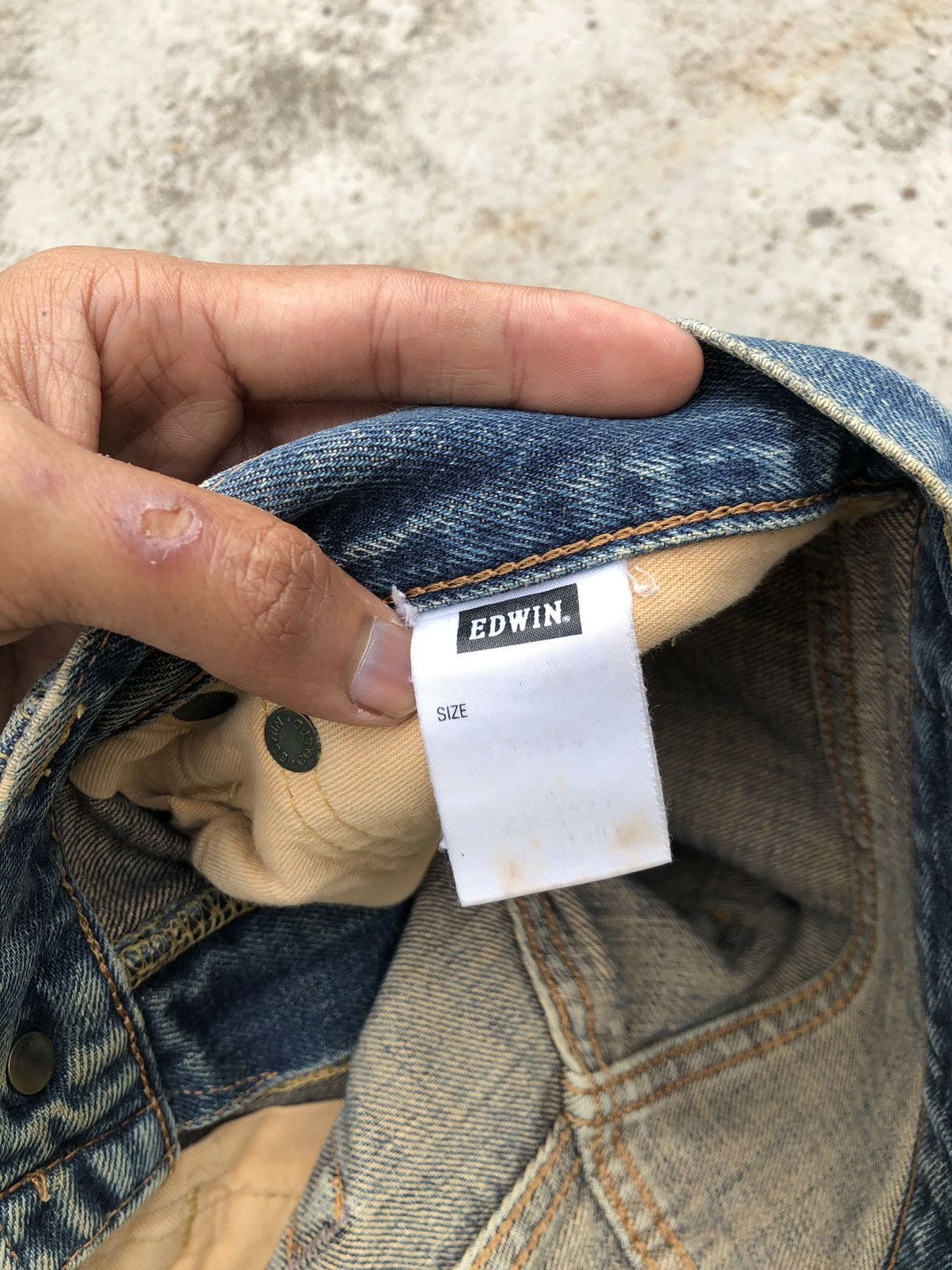 Edwin RUSTY SELVEDGE WIDE LEG DENIM BY EDWIN Size US 30 / EU 46 - 6 Thumbnail