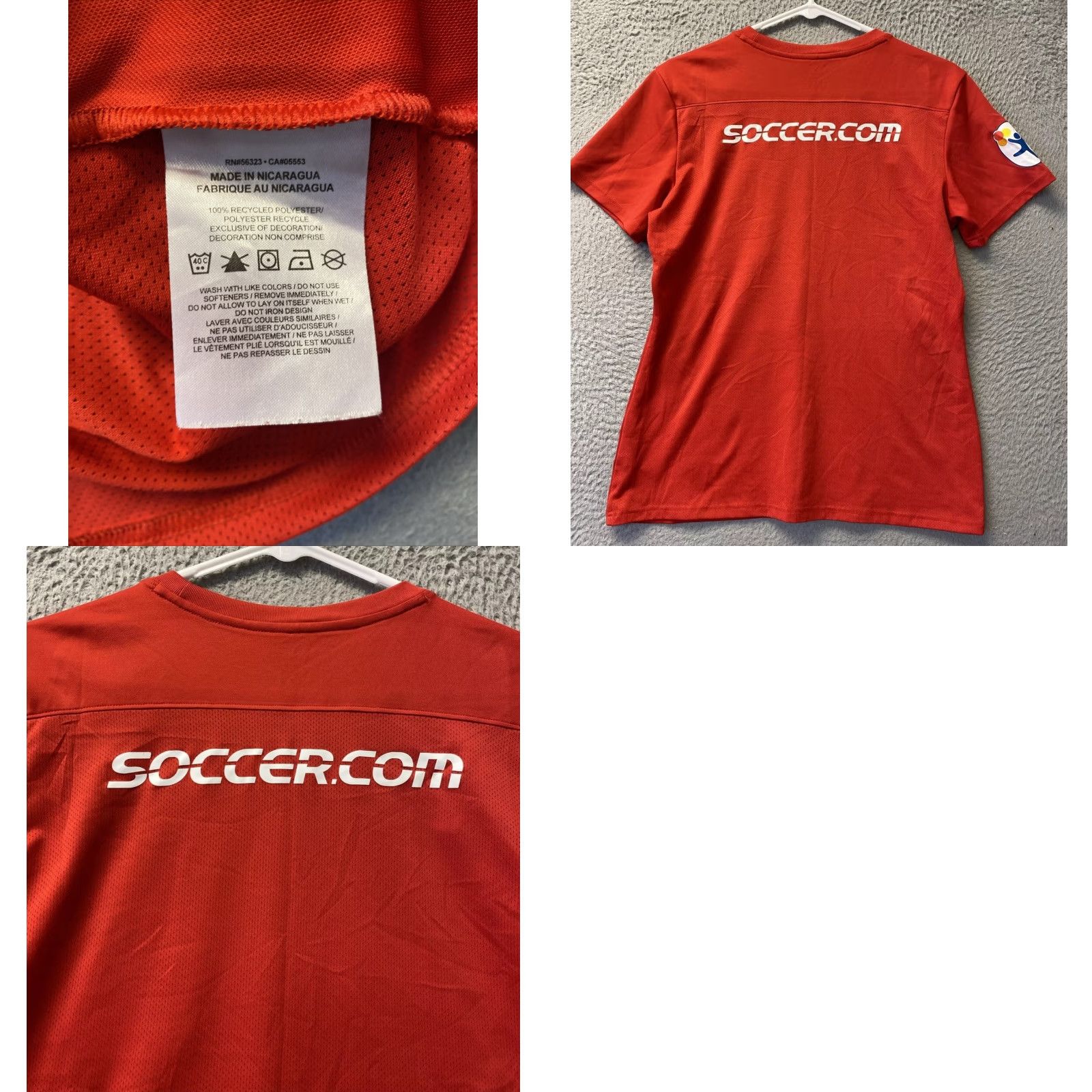 Nike Nike Women's T-Shirt Crew Neck Short Sleeve Red Cotton Blend Graphic Tee Soccer M Size M / US 6-8 / IT 42-44 - 8 Thumbnail