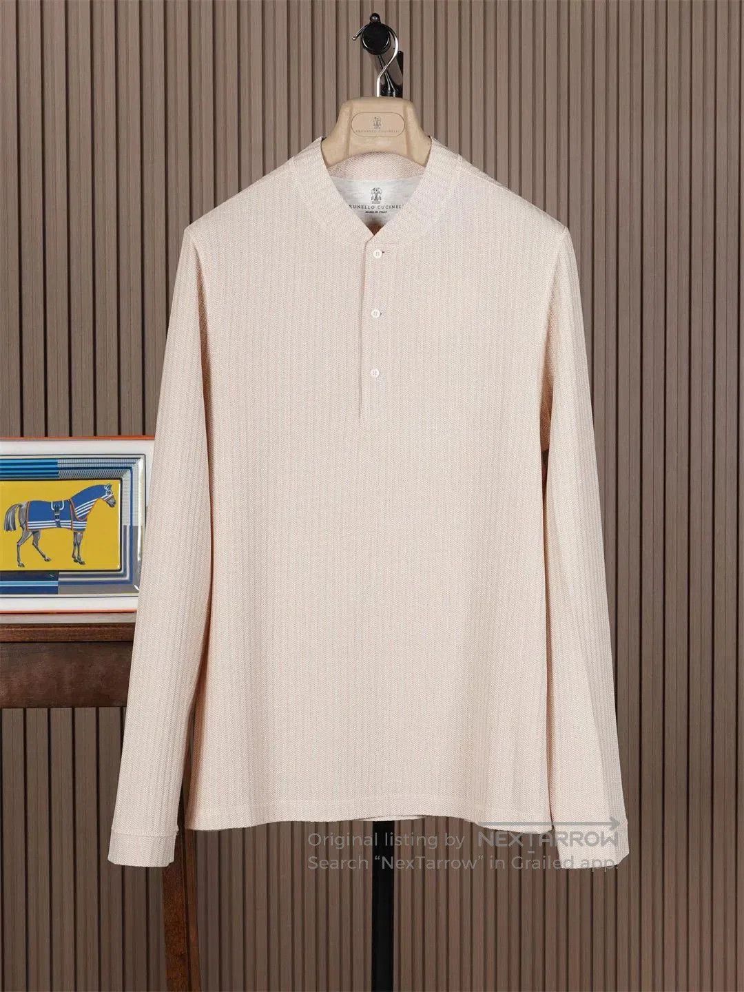 Brunello Cucinelli Brunello Cucinelli Men's Long Sleeve T. Size US M / EU 48-50 / 2 - 1 Thumbnail