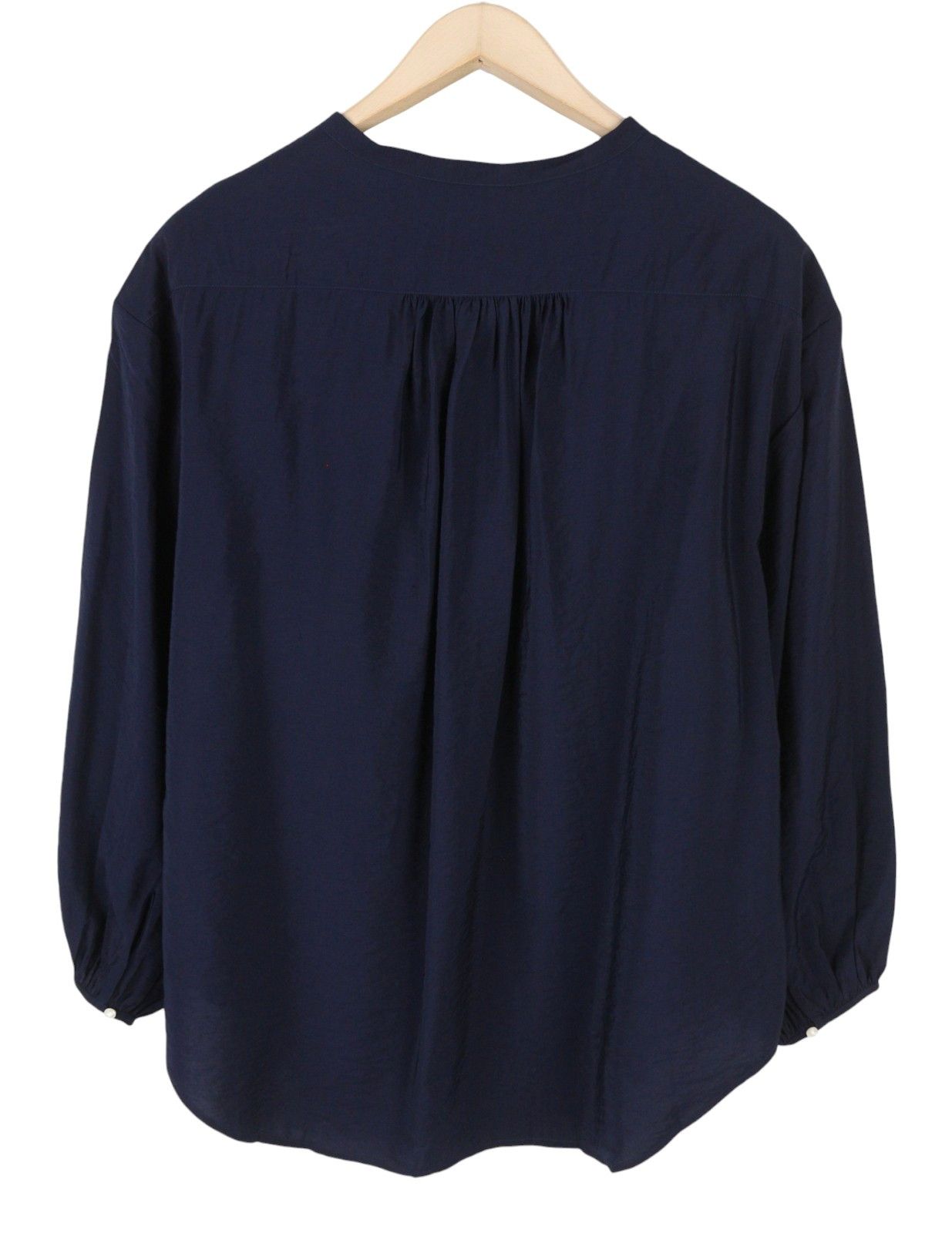 Gant POP OVER EU42 Classic Blue V-Neck Thin 3/4 Sleeves 87528 Size XL / US 12-14 / IT 48-50 - 4 Thumbnail
