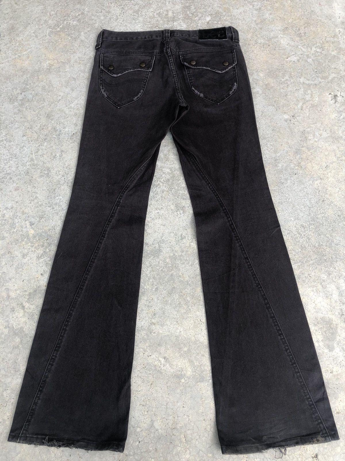 Lee Japanese Lee Flared Jeans Distressed Jeans Size US 32 / EU 48 - 2 Thumbnail