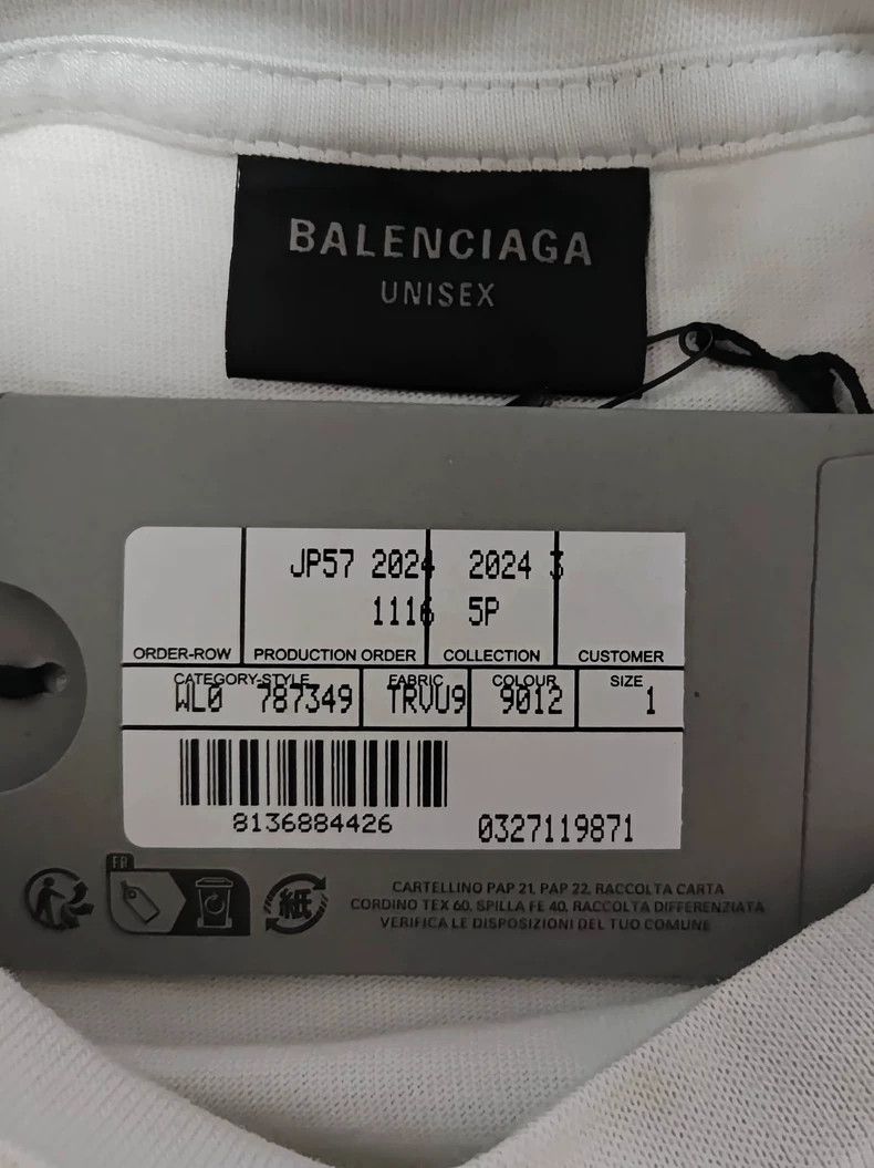 Balenciaga Balenciaga size 1 24 I love pairs monogram short sleeve Tee Size US S / EU 44-46 / 1 - 5 Thumbnail