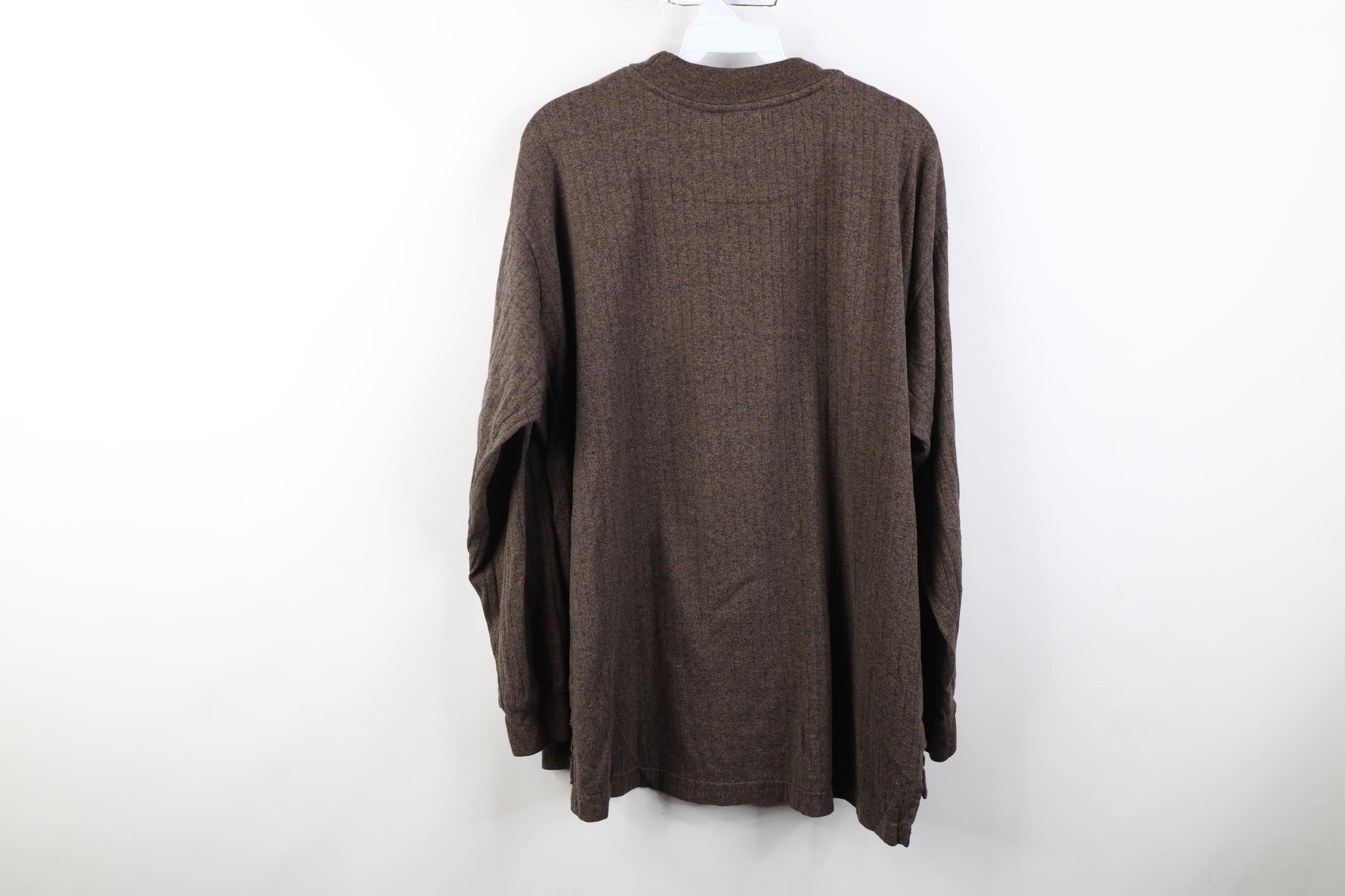 Vintage Vintage 90s Streetwear Mock Neck Knit Long Sleeve T-Shirt Size US L / EU 52-54 / 3 - 11 Thumbnail