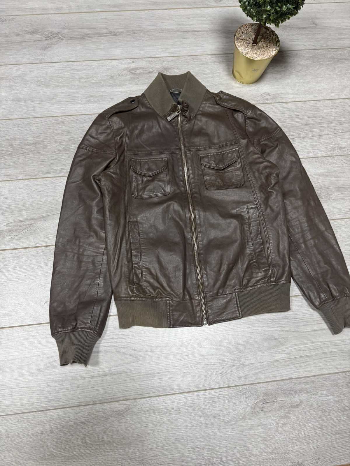 Just Cavalli Just Cavalli vintage leather jacket Size US L / EU 52-54 / 3 - 2 Thumbnail