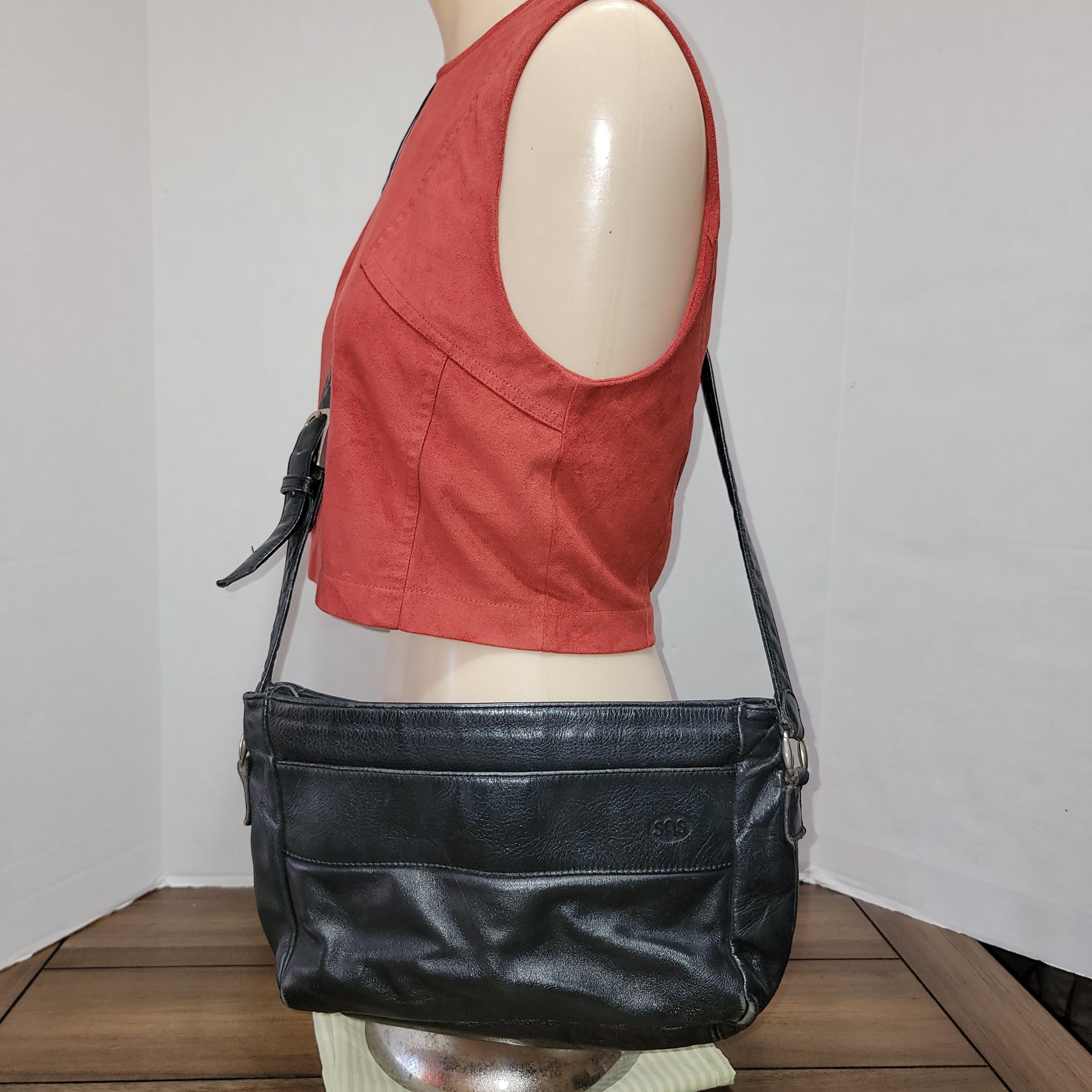 SAS SAS 3 Pocket Black Shoulder Bag / Purse Size ONE SIZE - 1 Thumbnail
