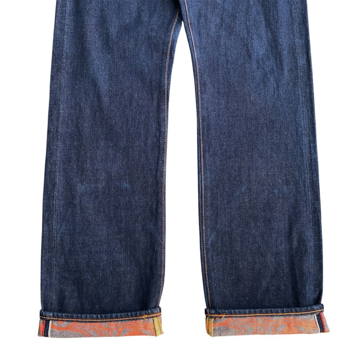 Evisu Vintage Evisu Buckle Back Koi Fish Painted Selvedge Denim Size US 30 / EU 46 - 8 Thumbnail